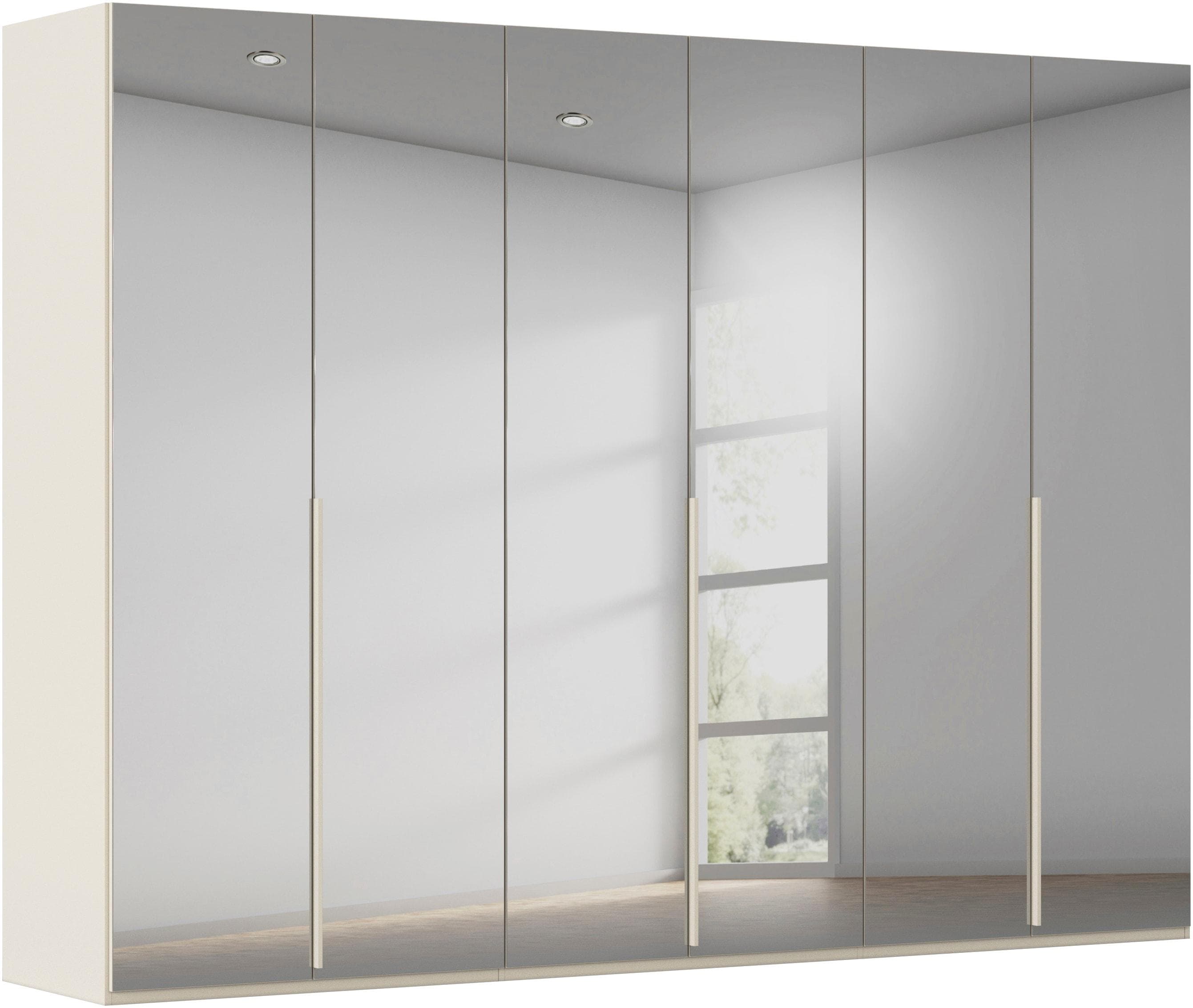 LeGer Home SERINA Kleiderschrank Premium Beige/Grau mit LED