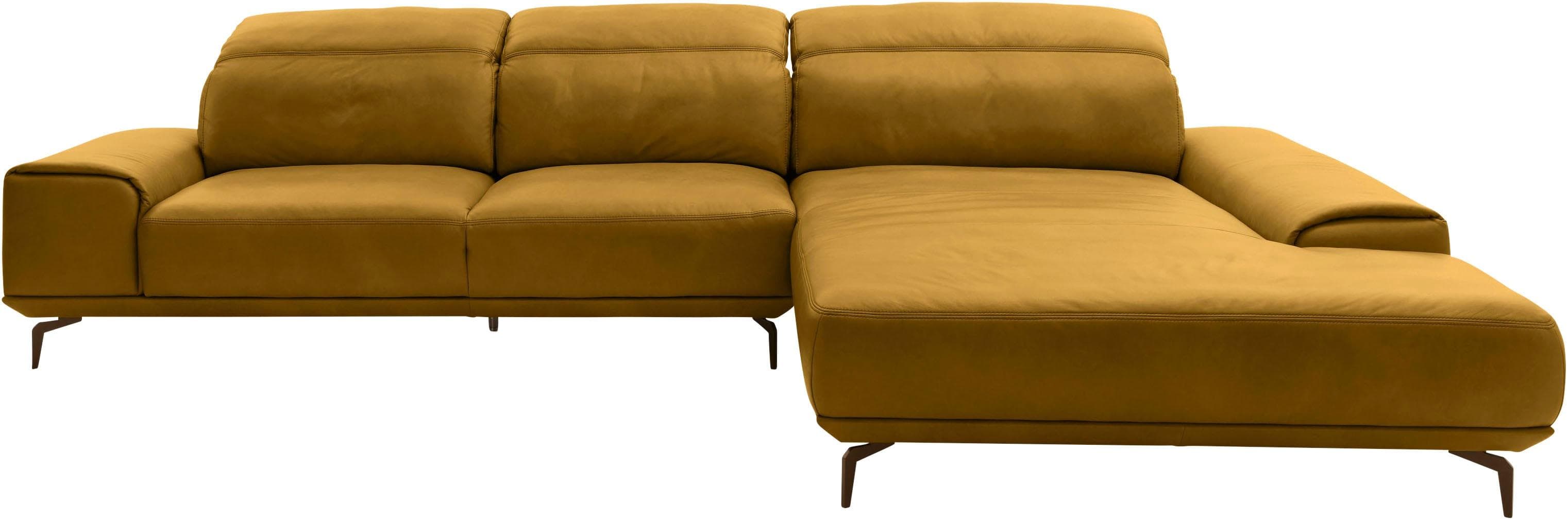 Musterring Wohnlandschaft MR 2490 Ecksofa Long-Life-Leder Kurkuma