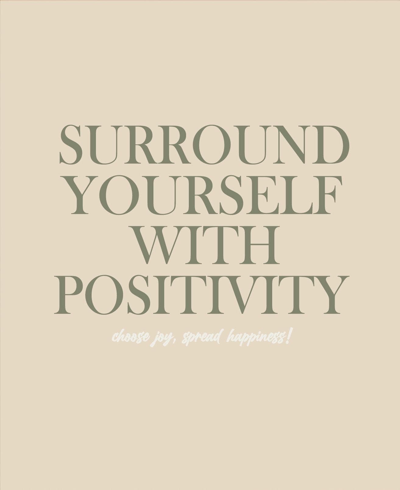 S. Oliver Poster Motivation & Positivity Beige Kunstdruck