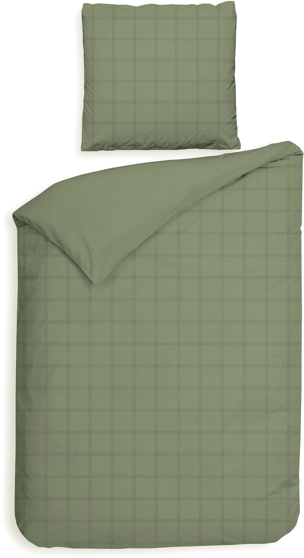 Wendebettwäsche HECKETT & LANE Diamante Kariert Grün