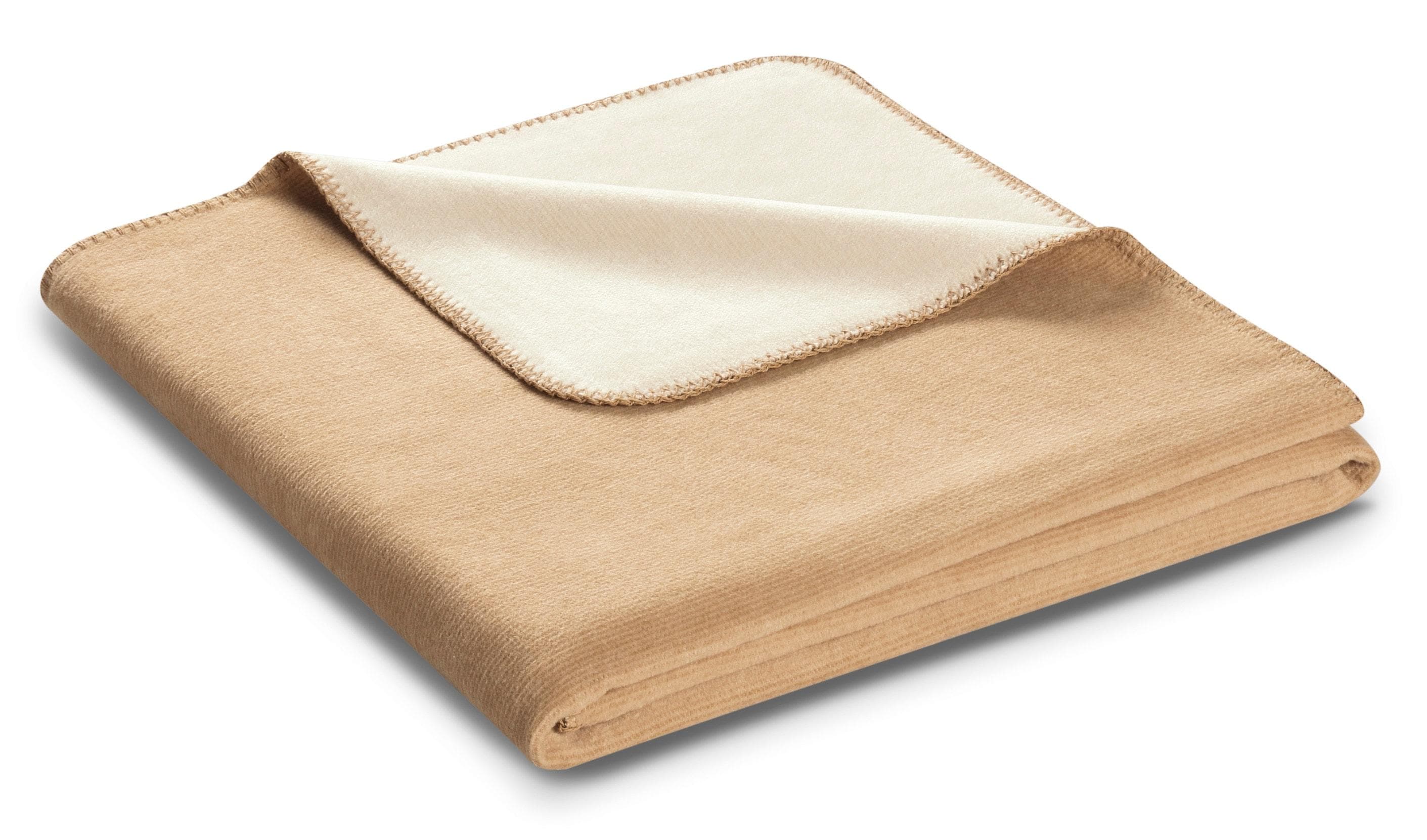BIEDERLACK Melange Wohndecke Beige Creme Natur