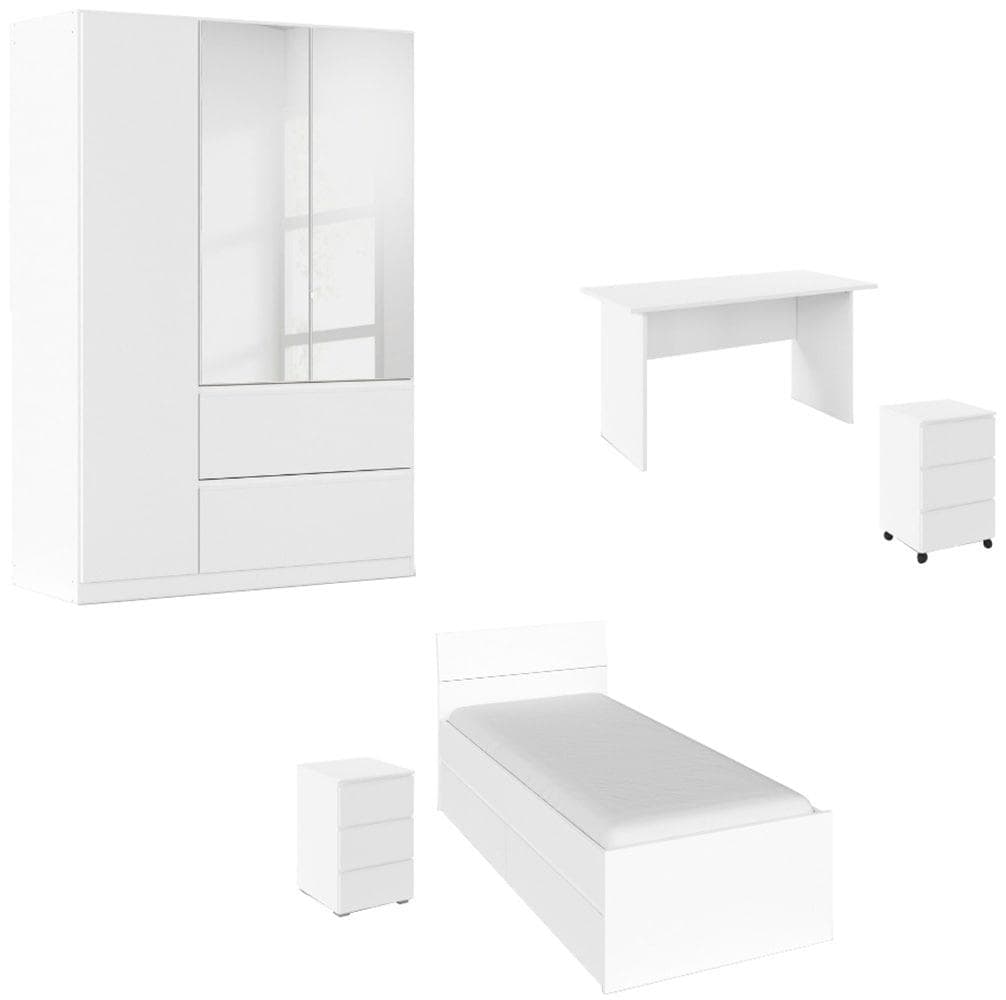 Jugendzimmer-Set RAUCH JOEL Alpinweiß