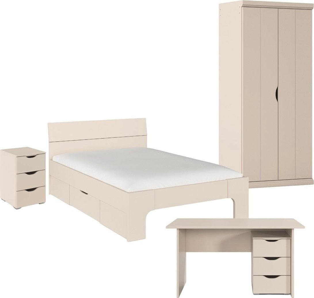 Jugendzimmer-Set RAUCH Kinderzimmer Komplettzimmer Schlafzimmer-Set MARLENE Beige