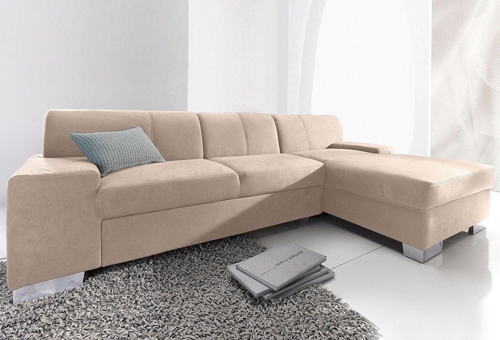 DOMO Collection Ecksofa Star L-Form mit Bettfunktion