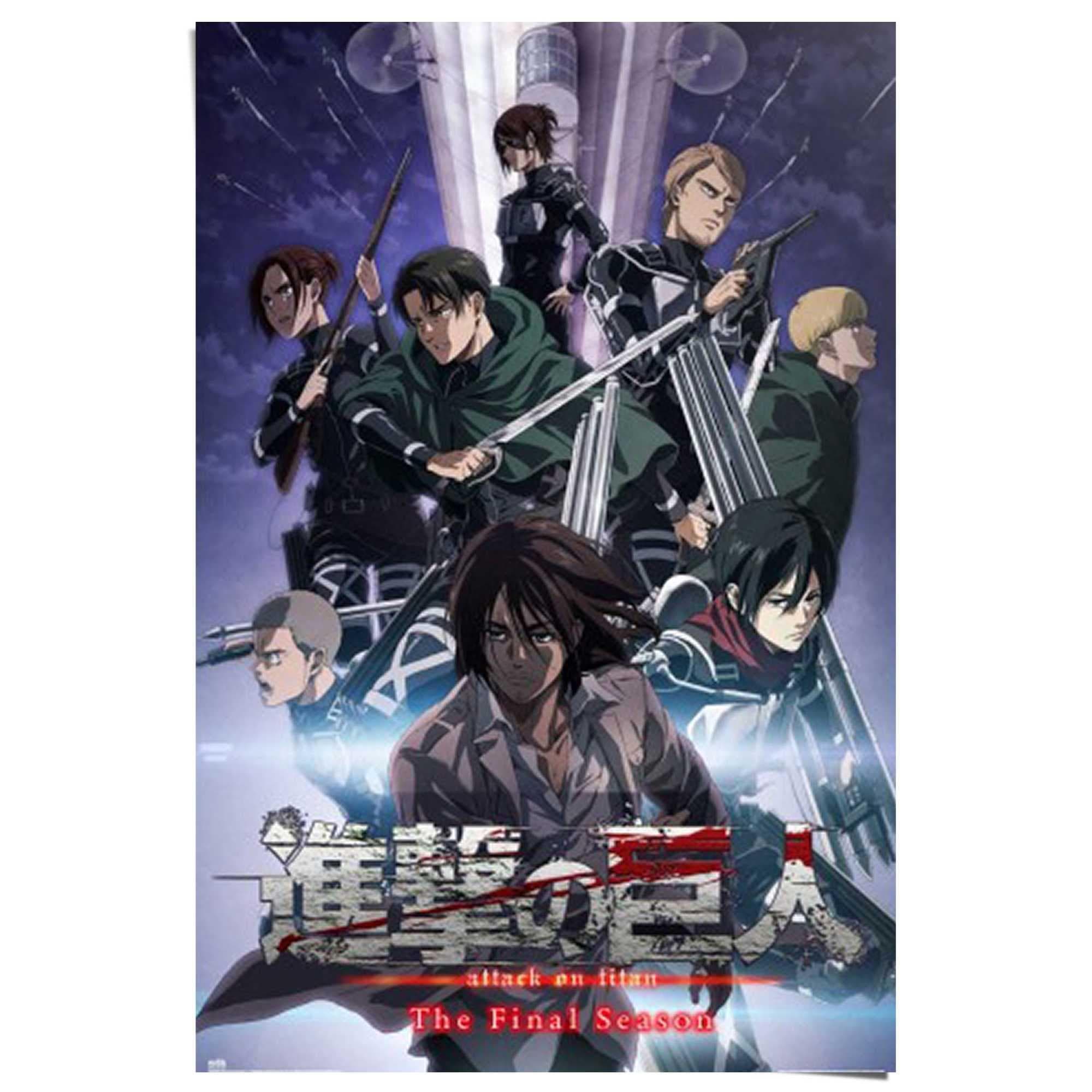 Poster Attack on Titan - the final season Blau