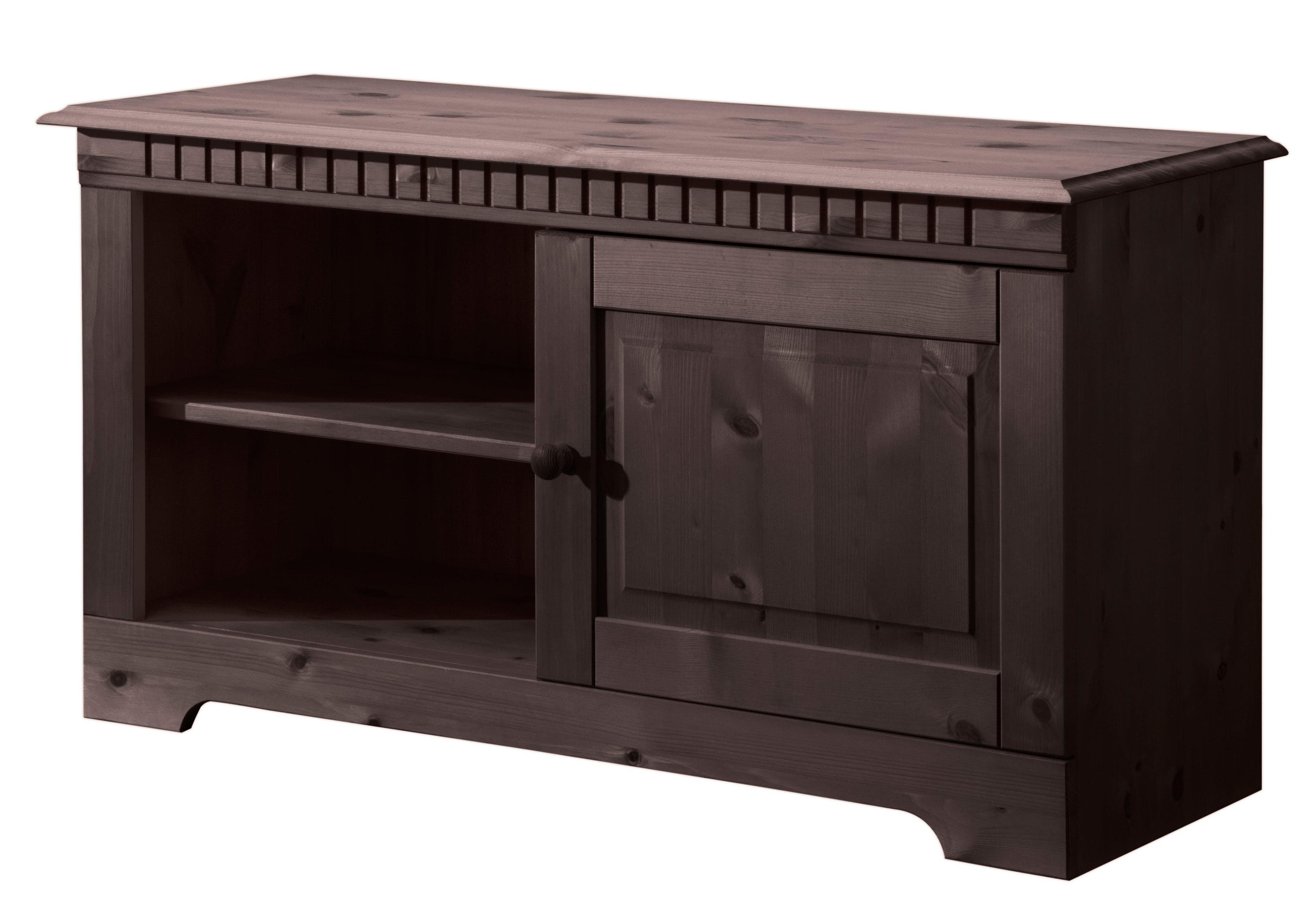 OTTO HOME TV-Board Landhausstil Dunkelbraun Massivholz