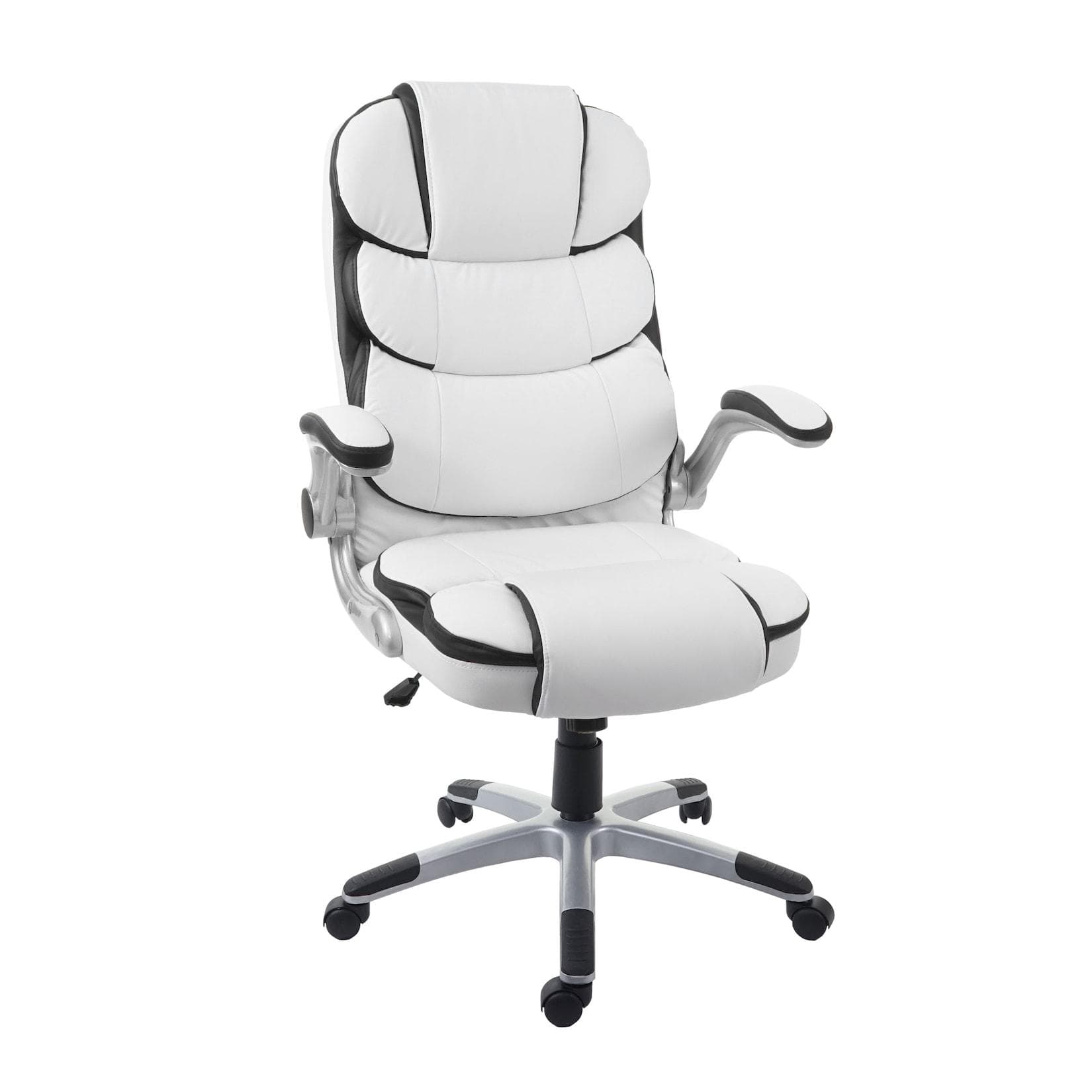 MCW Bürostuhl MCW-F80 Chefsessel Drehstuhl Kunstleder Weiß