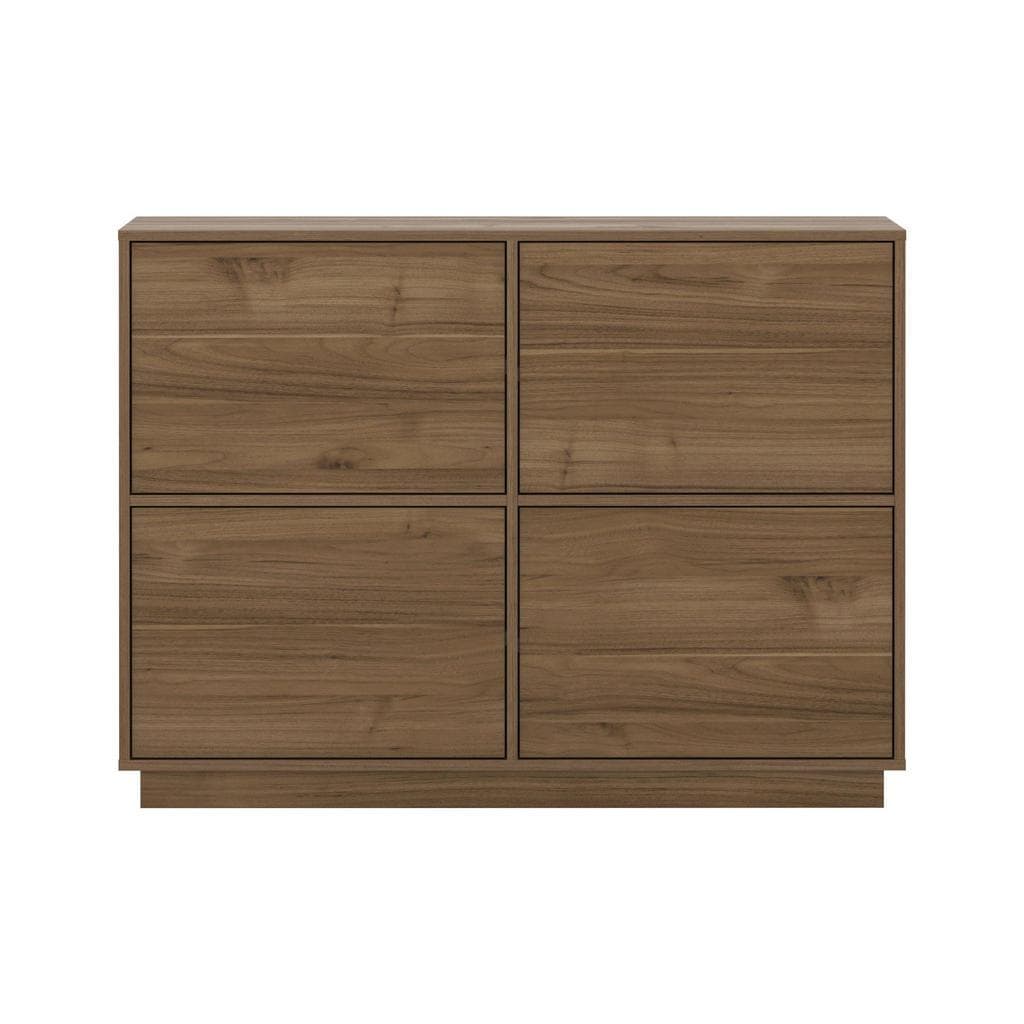 Mid.you Sideboard Japandi Nussbaum Holzwerkstoff 2 Fächer