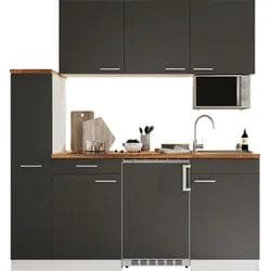 Moderne Küche Weiß mit Glaskeramik-Kochfeld & optional Mikrowelle