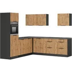 Winkelküche KOCHSTATION "KS-Lagos" 240/240 cm Beige