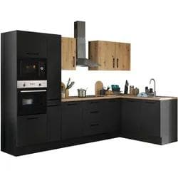 Winkelküche Basic by Balculina Turin Schwarz