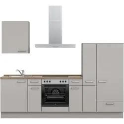 Moderne Küchenzeile in Steingrau