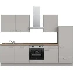 Küchenzeile NOBILIA Touch I Grau Eiche Havanna Nachbildung