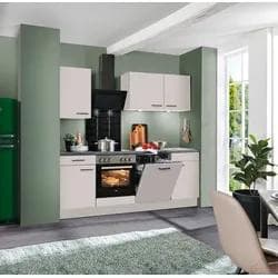 Wiho-Küchen Nisos Beige Küchenzeile Soft-Close