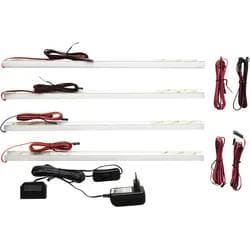 MCA FURNITURE MONIZ 4er Set LED Glaskantenbeleuchtung 45 cm