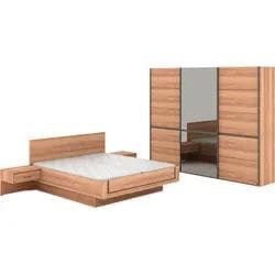 Musterring Schlafzimmer-Set Sorrent, Kleiderschrank, Bett & Nachtkommoden, teilmassiv Eiche