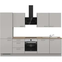 Nobilia Küchenzeile Touch II Steingrau Eiche Havanna Nachbildung 300 cm