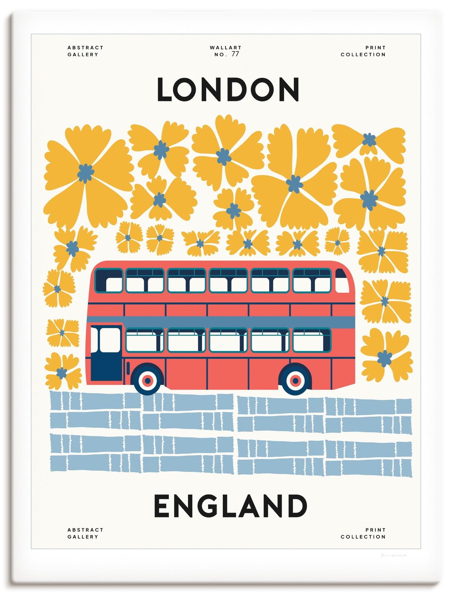 Wandbild Groovy European farbig Leinwandbild