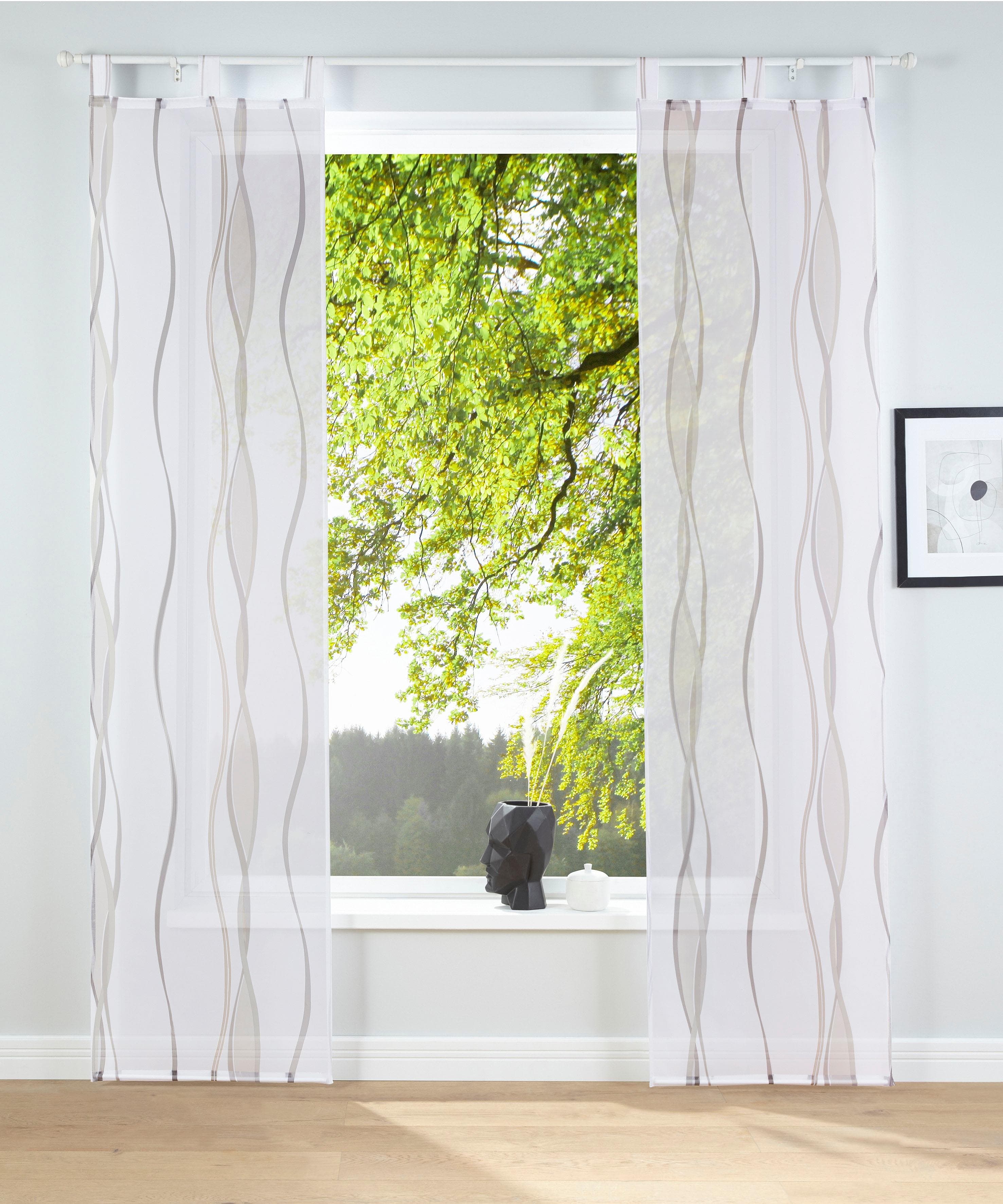 Schiebegardine MY HOME Dimona Voile Polyester 2er-Set