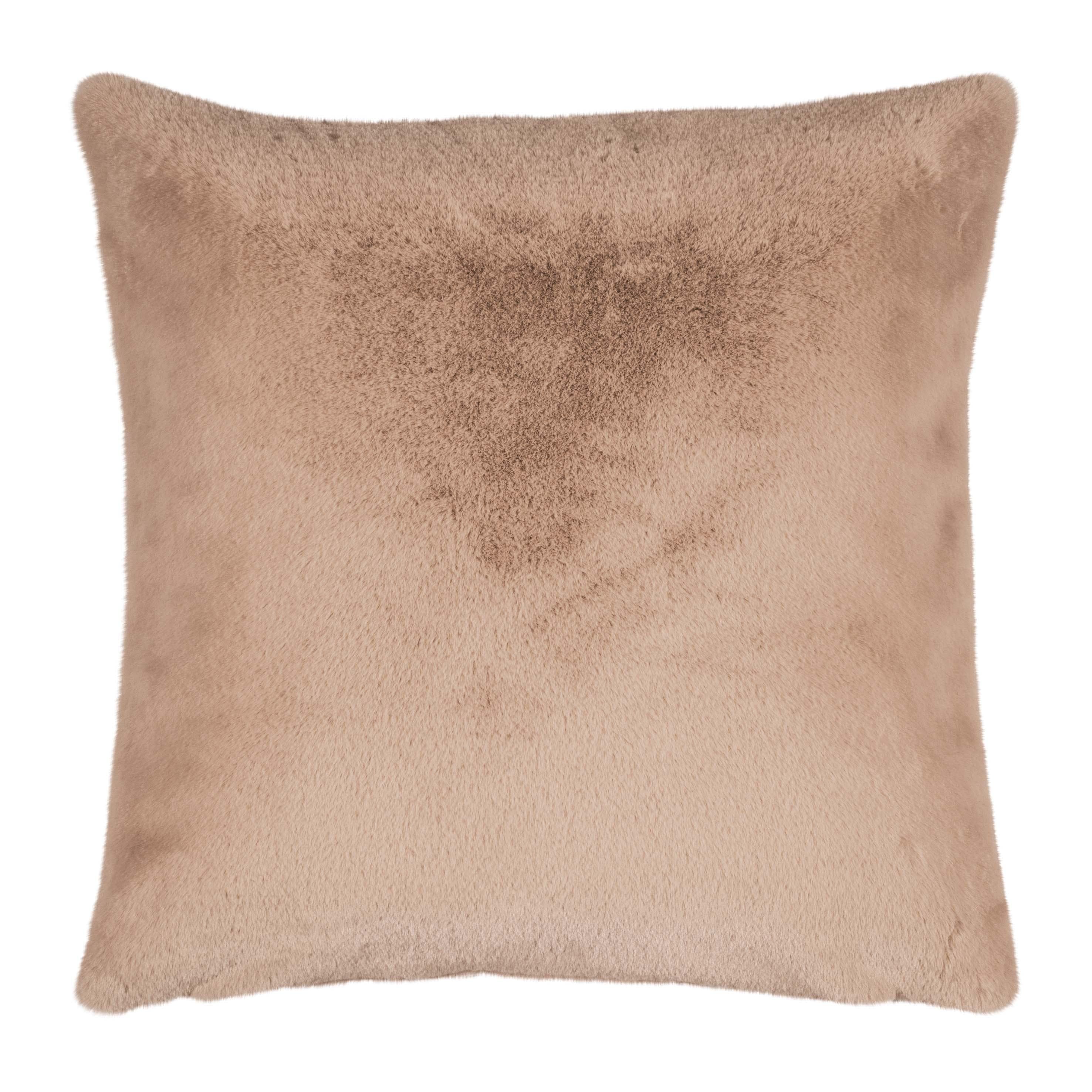 Dekokissen PAD Gazelle Taupe Kunstfell