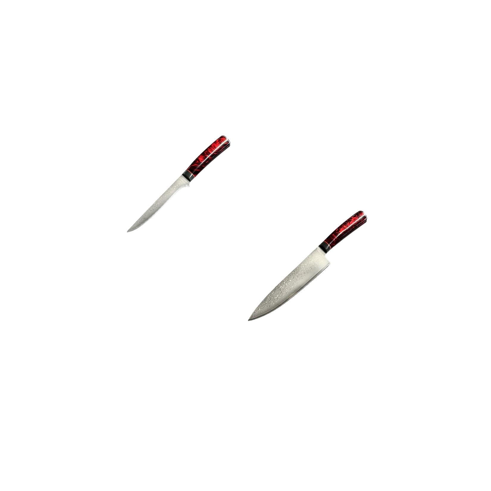 Grillfürst Damastmesser Set Kochmesser & Ausbeinmesser