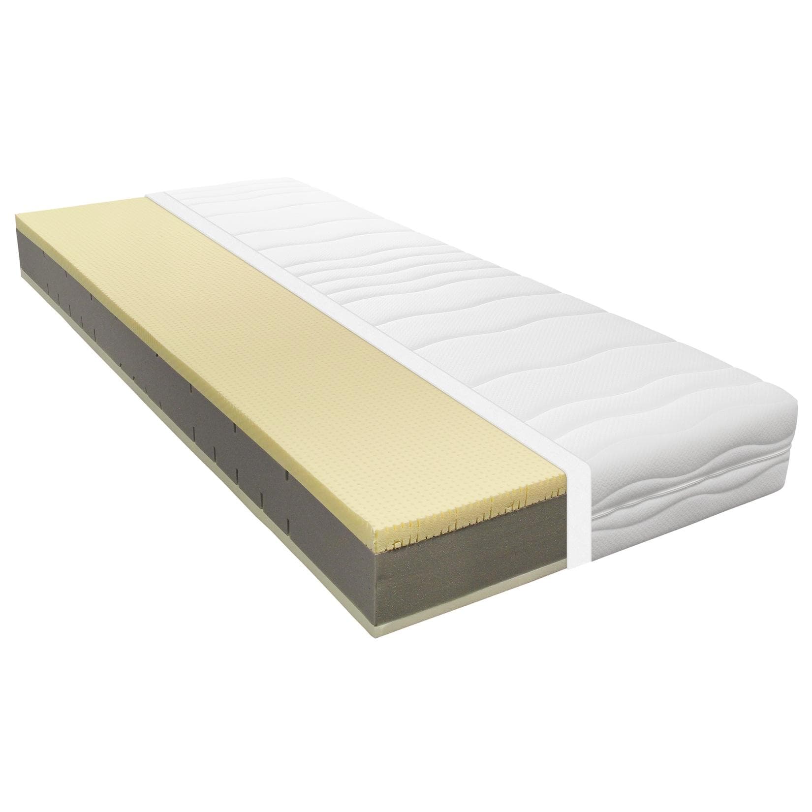 BeMeo Latex Luxus-Matratze: Elastisch, Zonenwirkung, 2 Liegeseiten