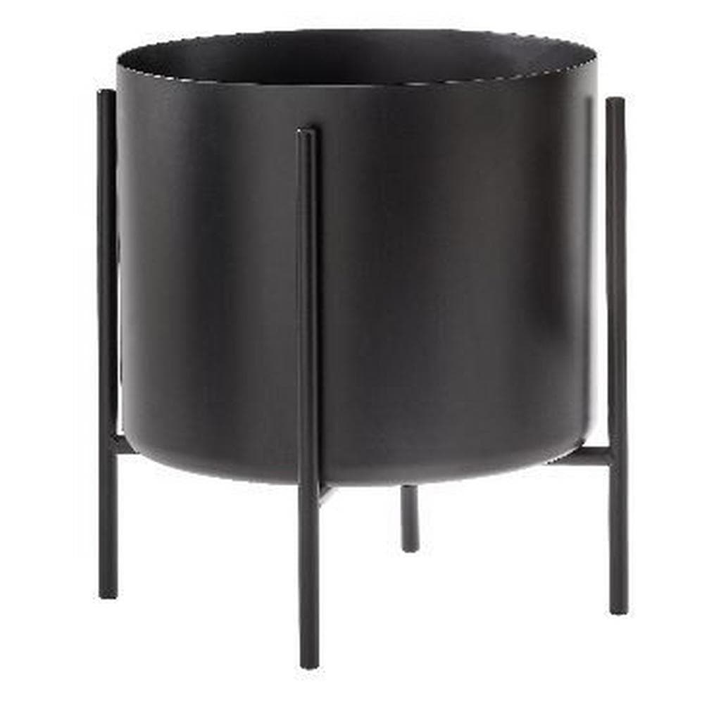 Ambia Home Pflanzentopf Schwarz Metall