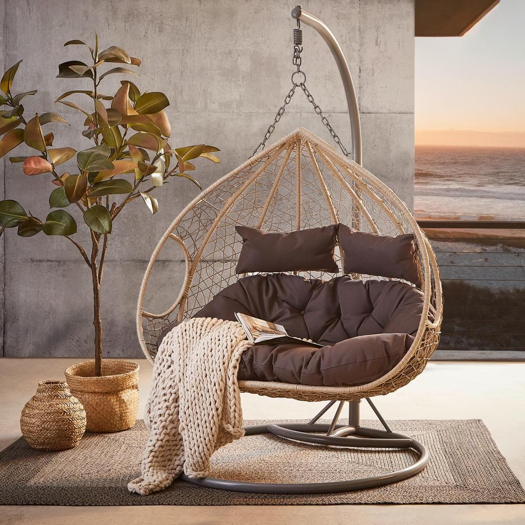 Ambia Garden Hängesessel Textil Schaumstoff