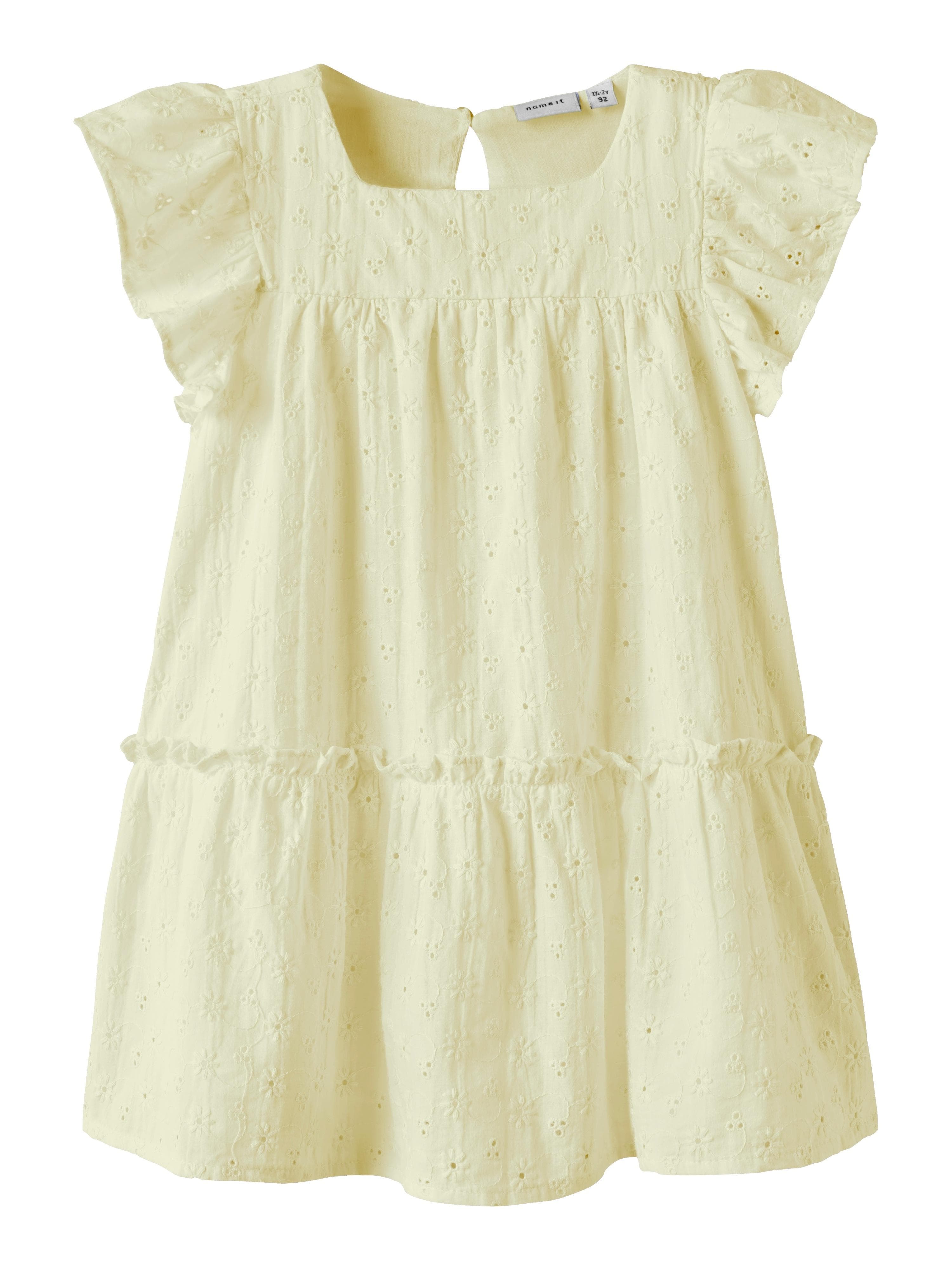 Spitzenkleid NAME IT NMFDETINES SS DRESS Mädchen Gr. 110 Pear Sorbet