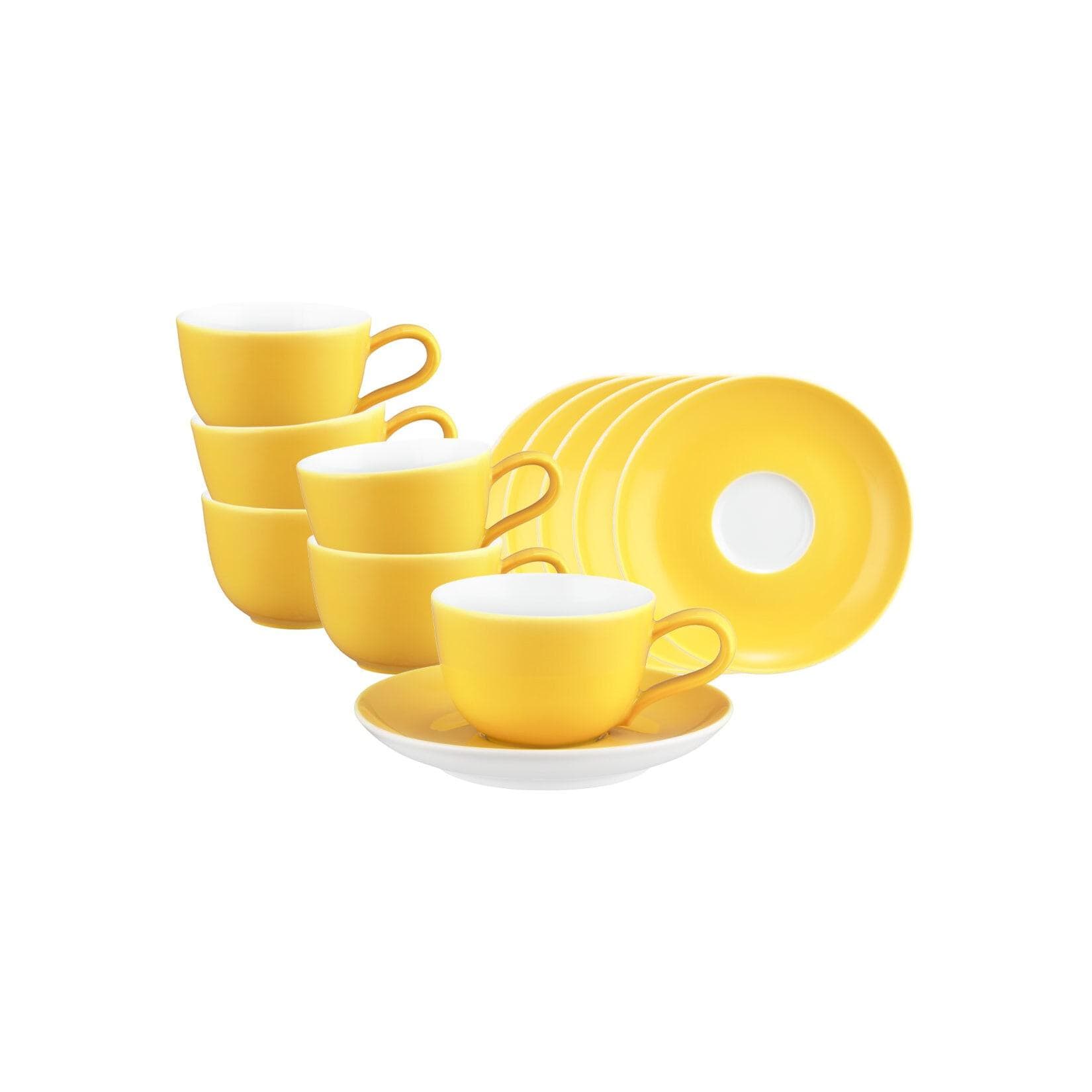 Seltmann Weiden Espressotasse mit Untertasse Liberty Pure Colors 90 ml 6er Set