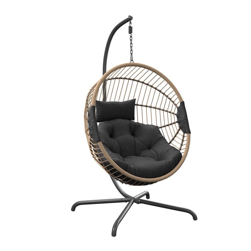 Ambia Garden Hängesessel Anthrazit Natur