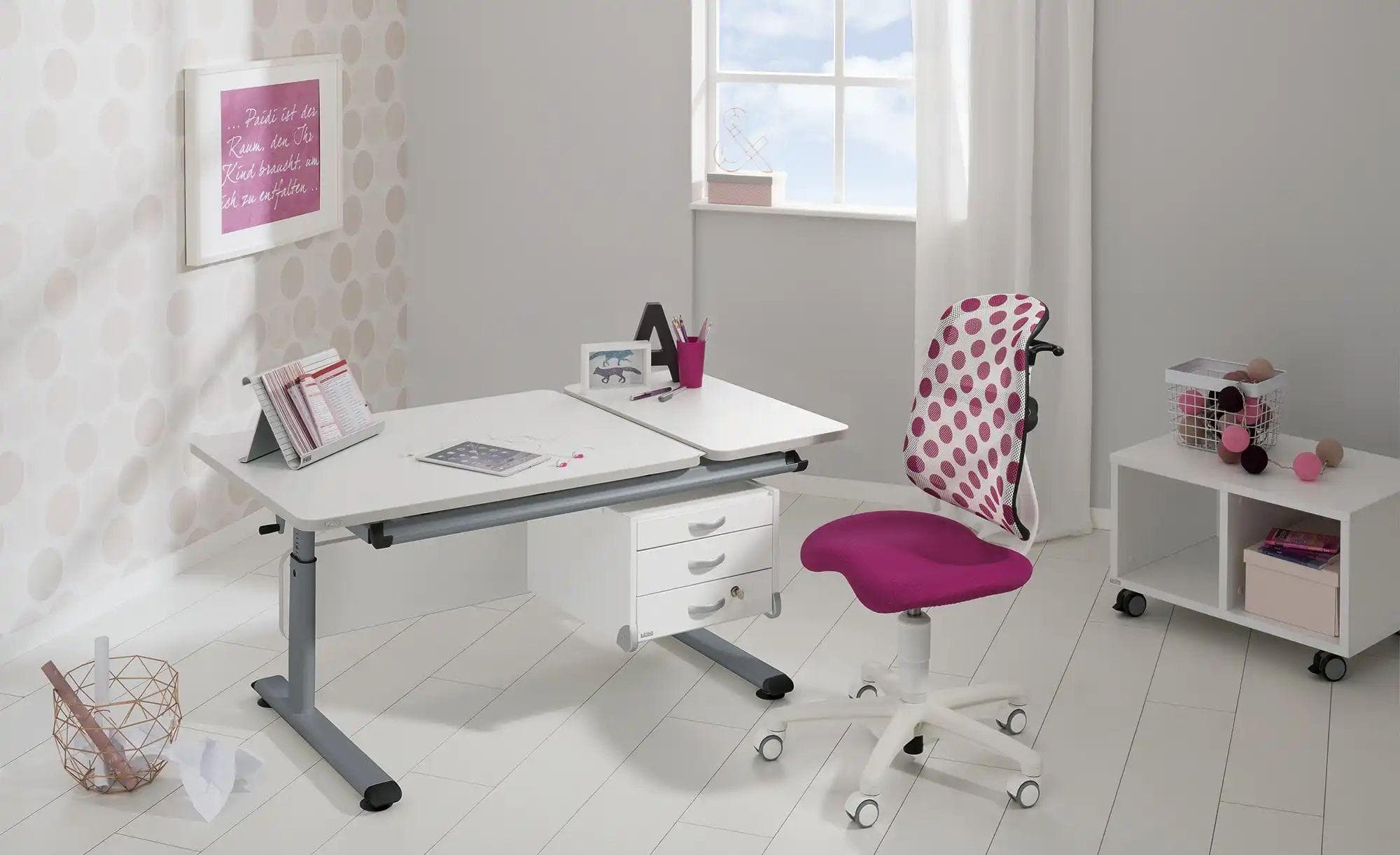 PAIDI Schülerschreibtisch Diego 130 GT Weiß