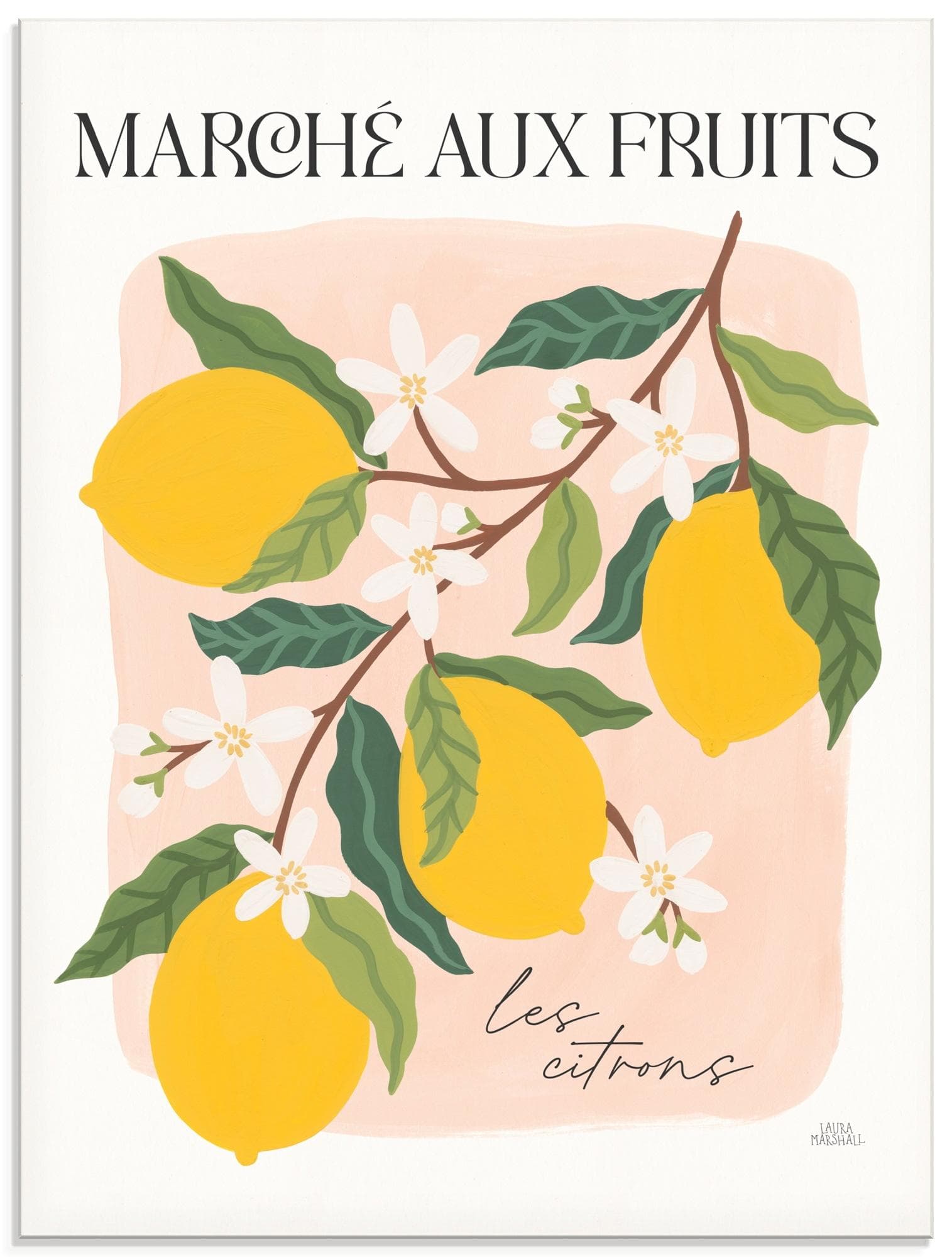 Glasbild ARTLAND "Marche aux Fruits II" Pflanzenbilder
