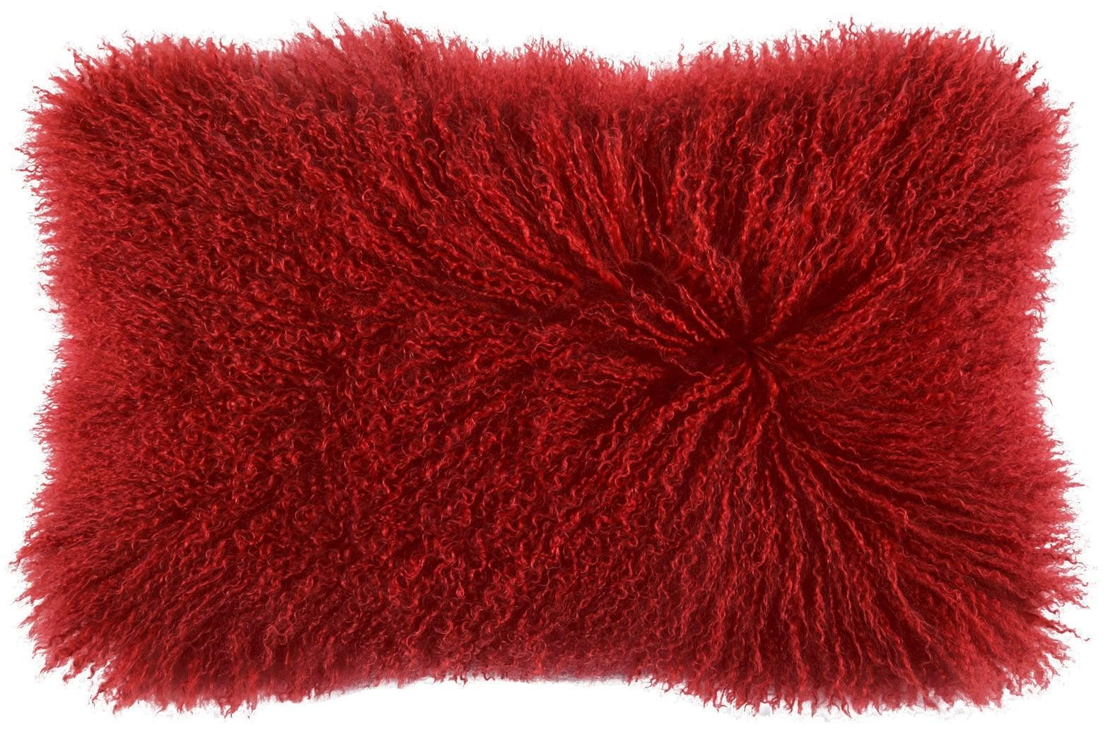 Dekokissen PAD "Glory" Rot Lammfell