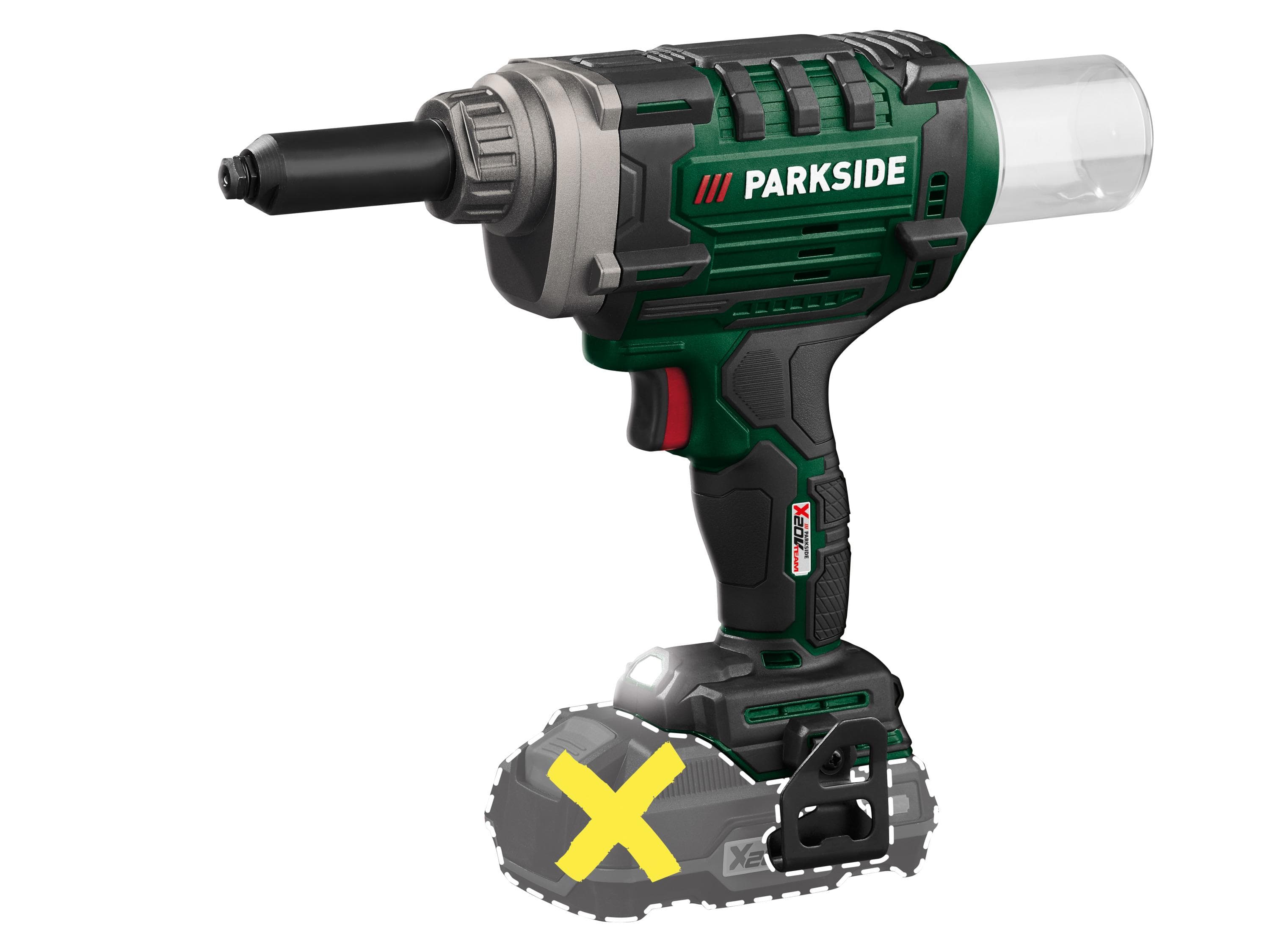 PARKSIDE® 20 V Akku-Blindnietsetzgerät PBNSG 20-Li A1 Bürstenloser Motor