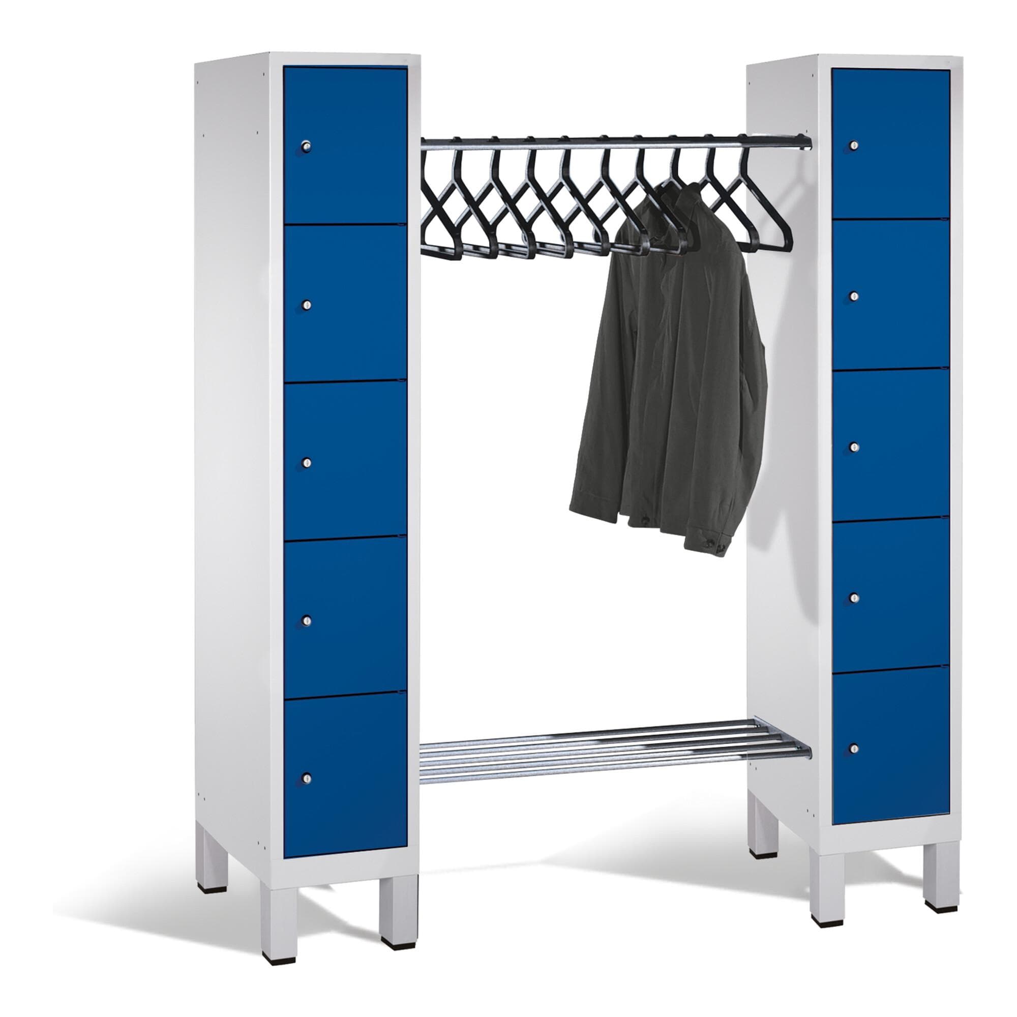 C+P Offene Garderobe Evolo Enzianblau