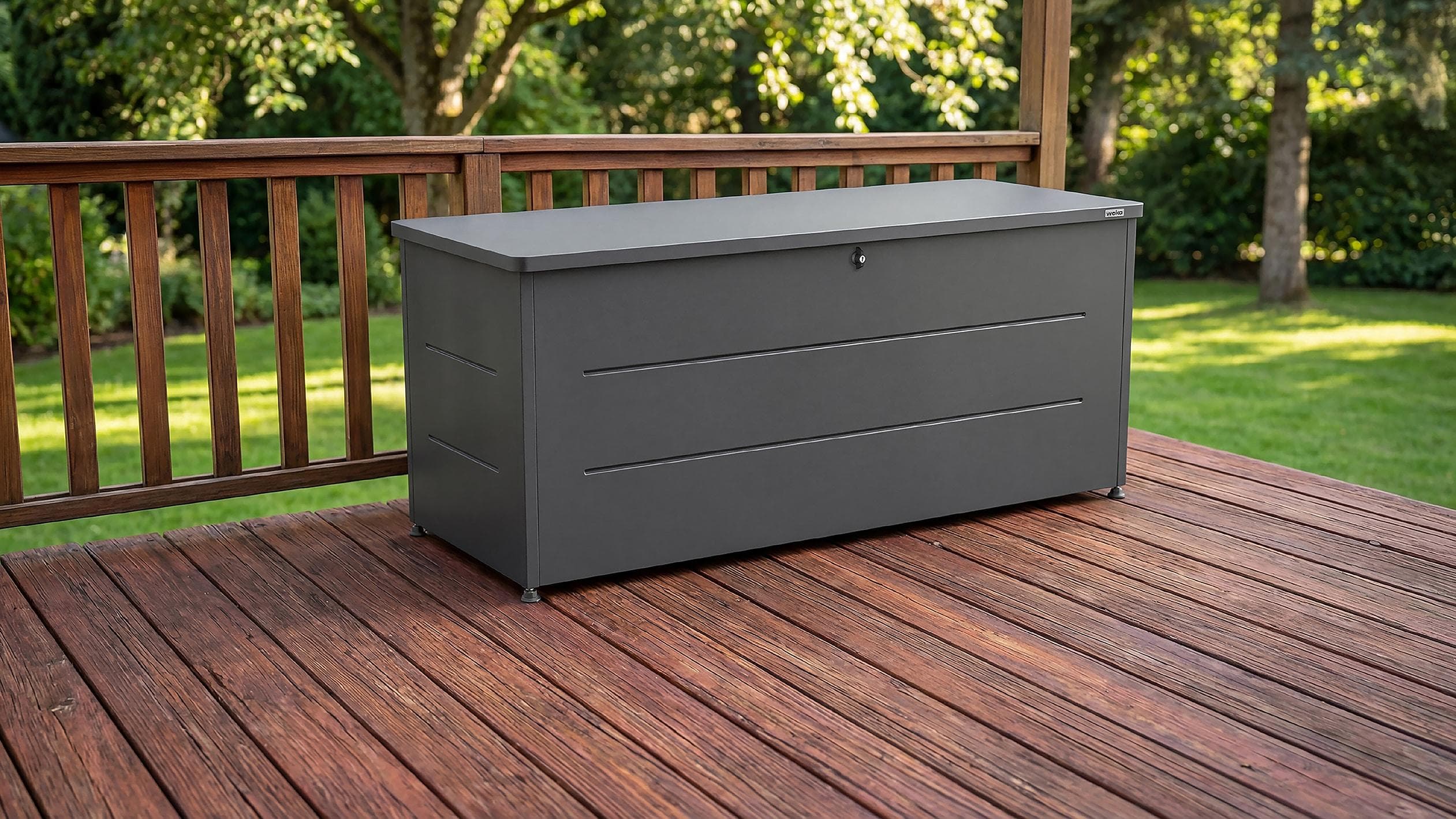Auflagenbox WEKA Gary Anthrazit Metall