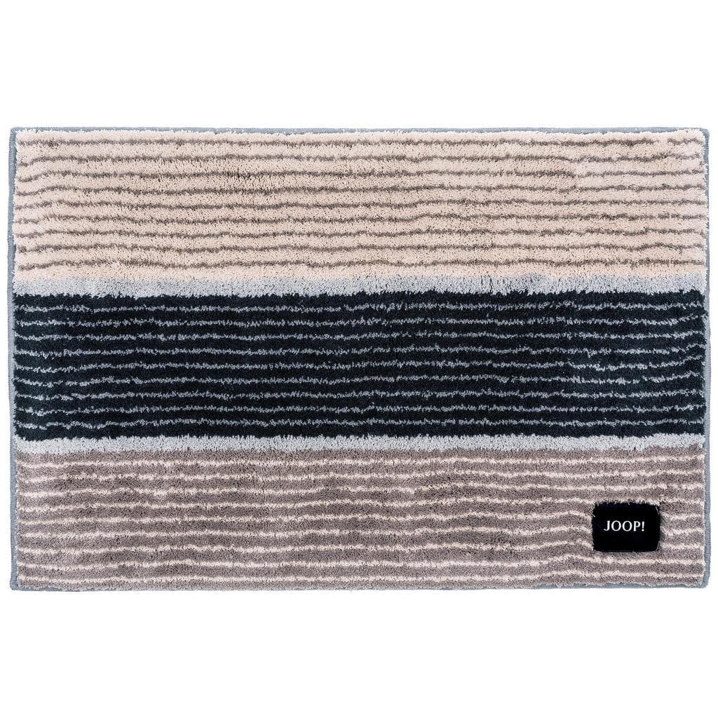 Joop! Badteppich Lines Champagner-Beige Textil Streifen 50x60 cm