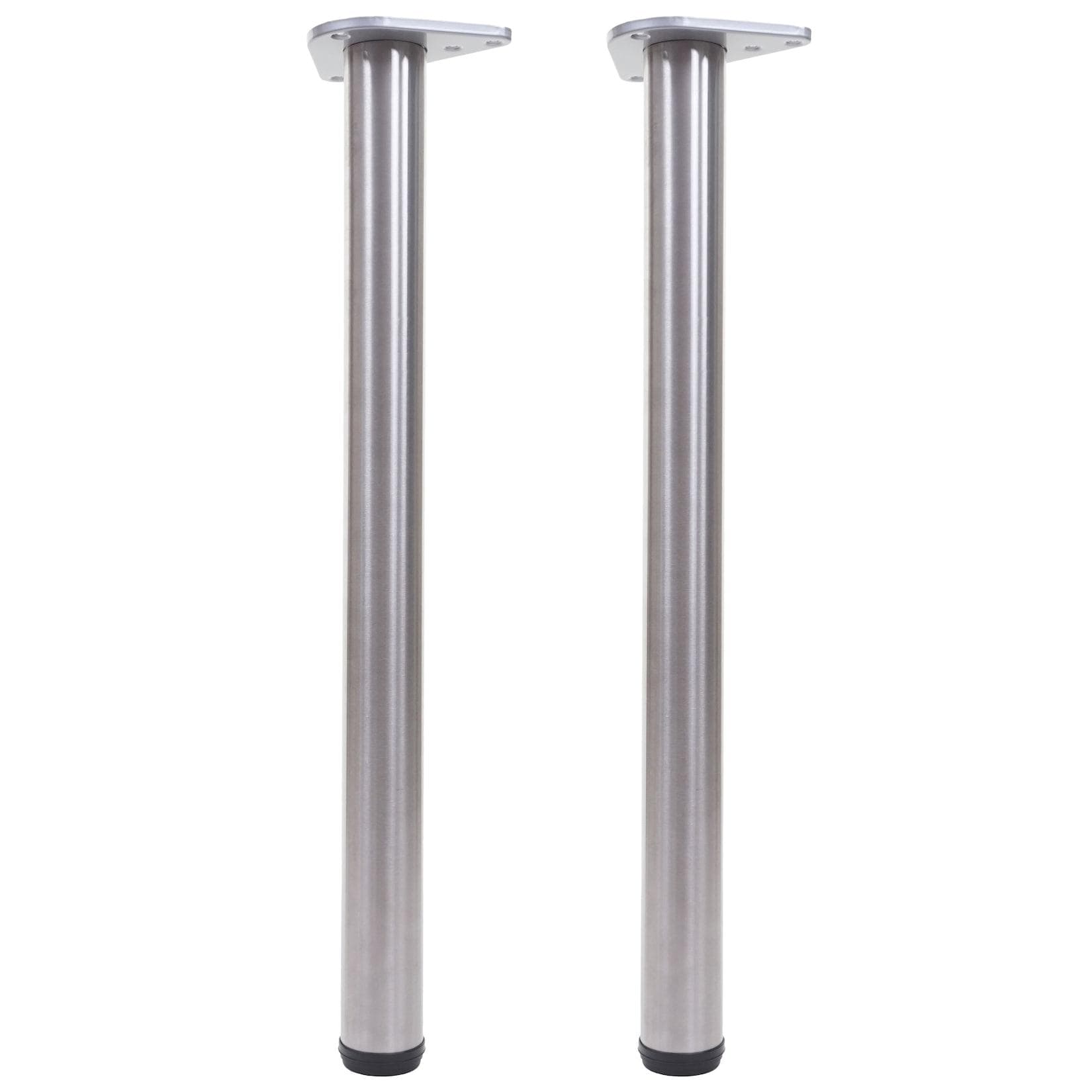MCW Tischbein 2er-Set Edelstahl-Optik 73cm
