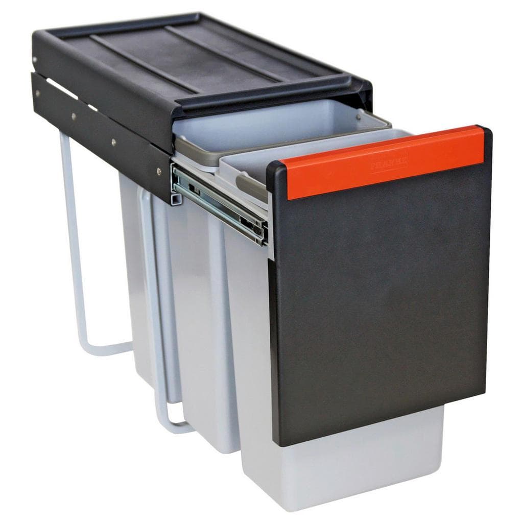Franke Einbauabfallsammler Sorter Cube 30 Schwarz Kunststoff 3 x 10 L