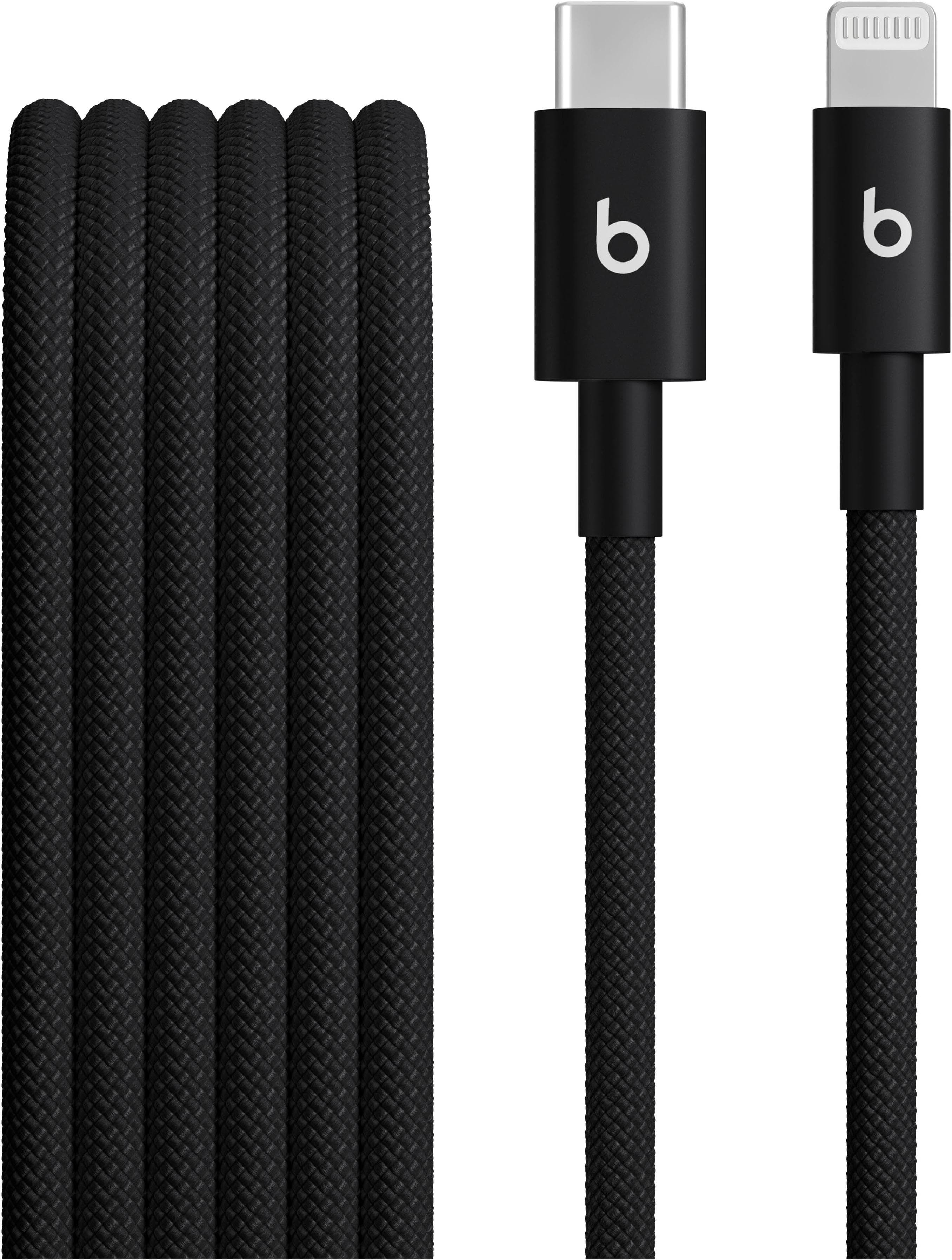 APPLE USB-Kabel USB-C auf Lightning Gewebt Schwarz 150cm