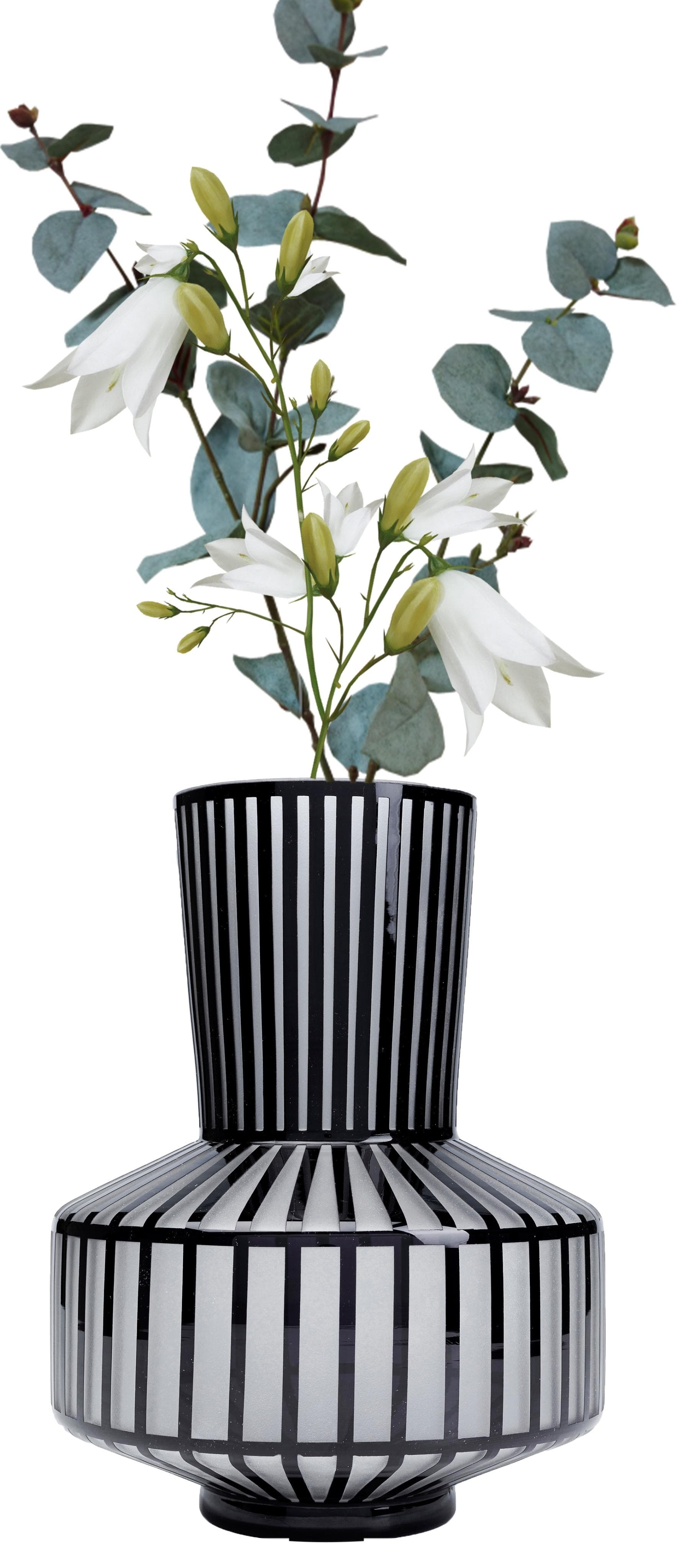 KARE DESIGN Tischvase Roulette 31 Schwarz Glas