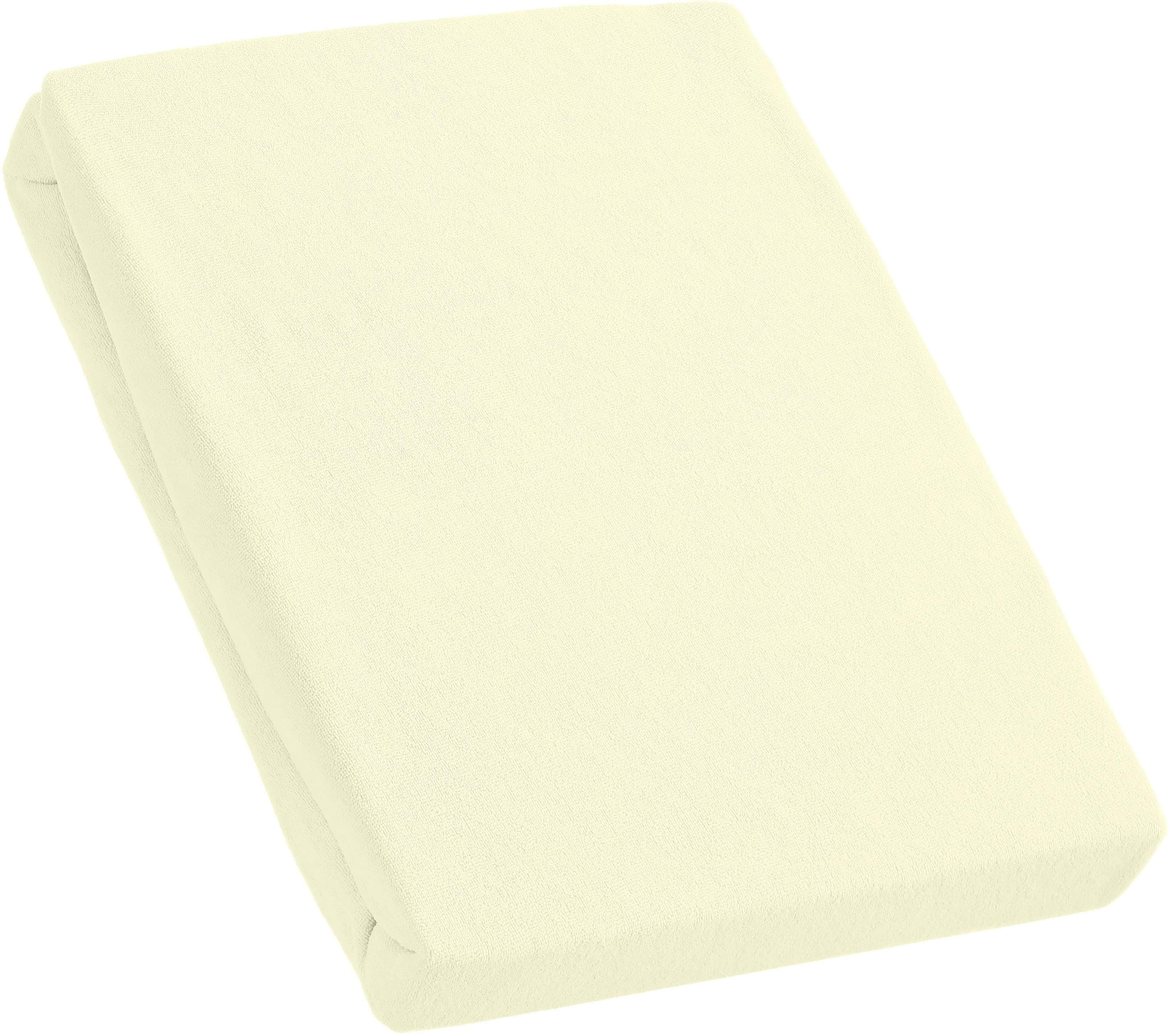 KUM Spannbettlaken Frottee Beige Natur 200cm