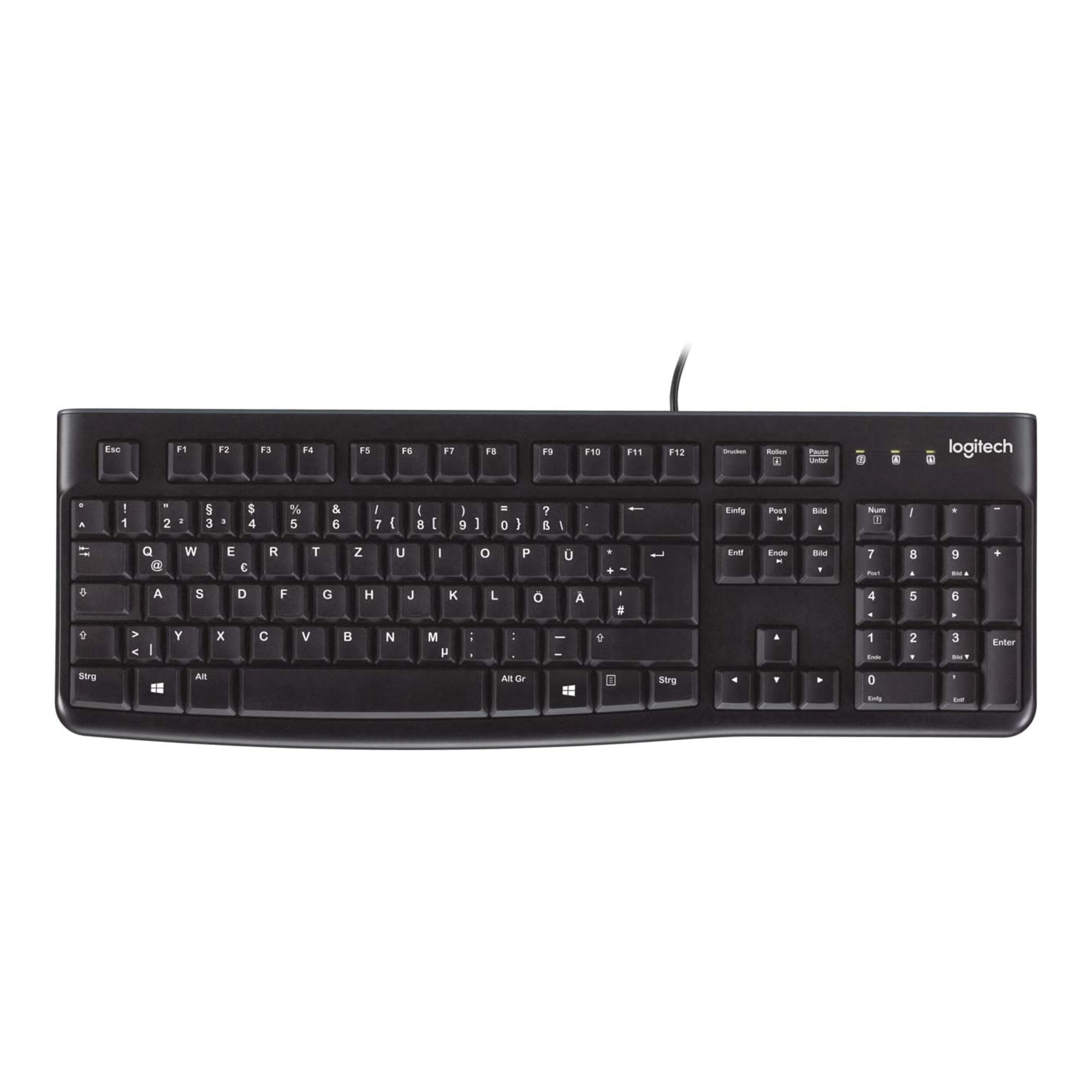 Logitech Tastatur USB K120 Busi Schwarz