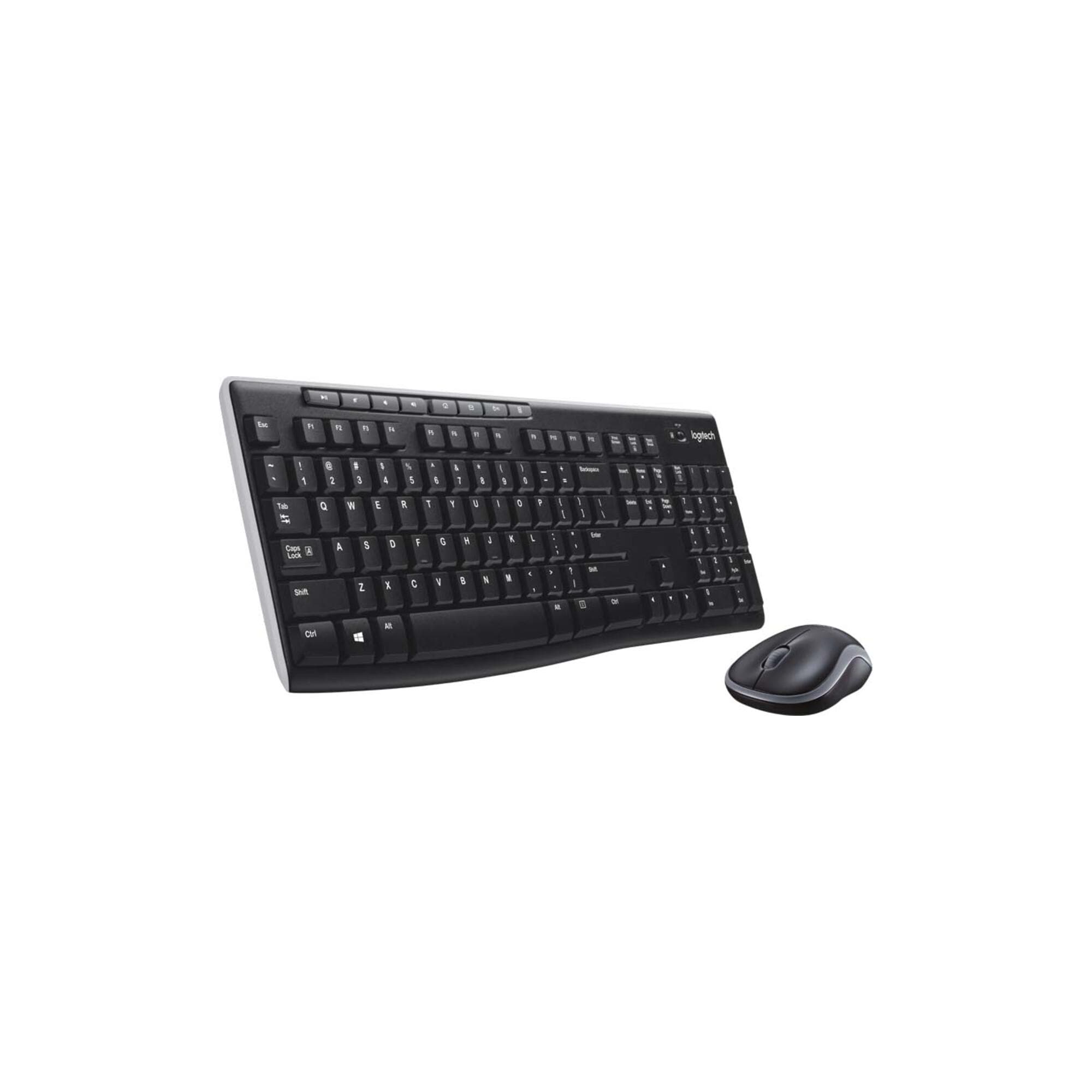 Logitech Tastatur/Maus Set USB, wireless, 1000dpi MK270 sw