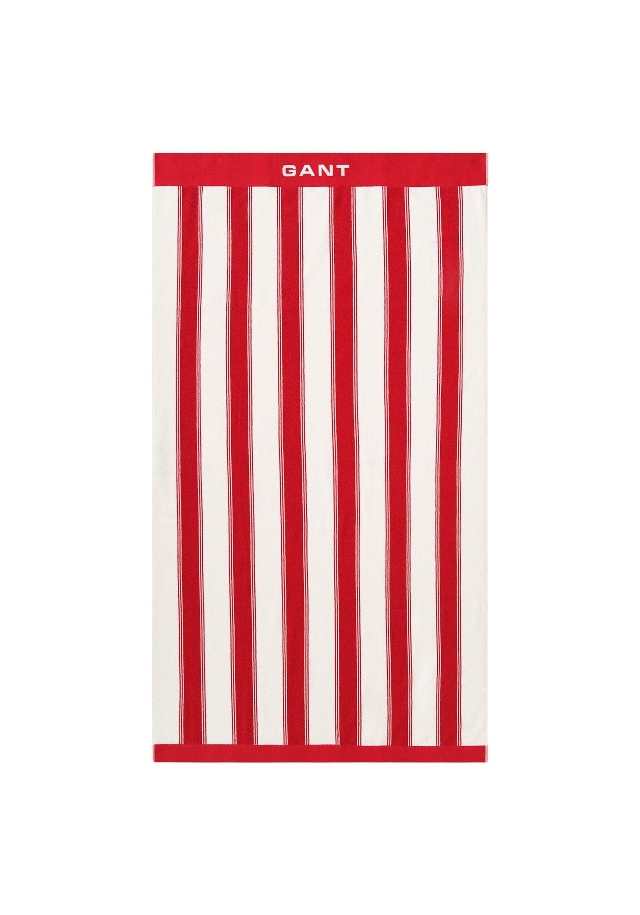 GANT Strandtuch YACHT STRIPE BEACH TOWEL Rot