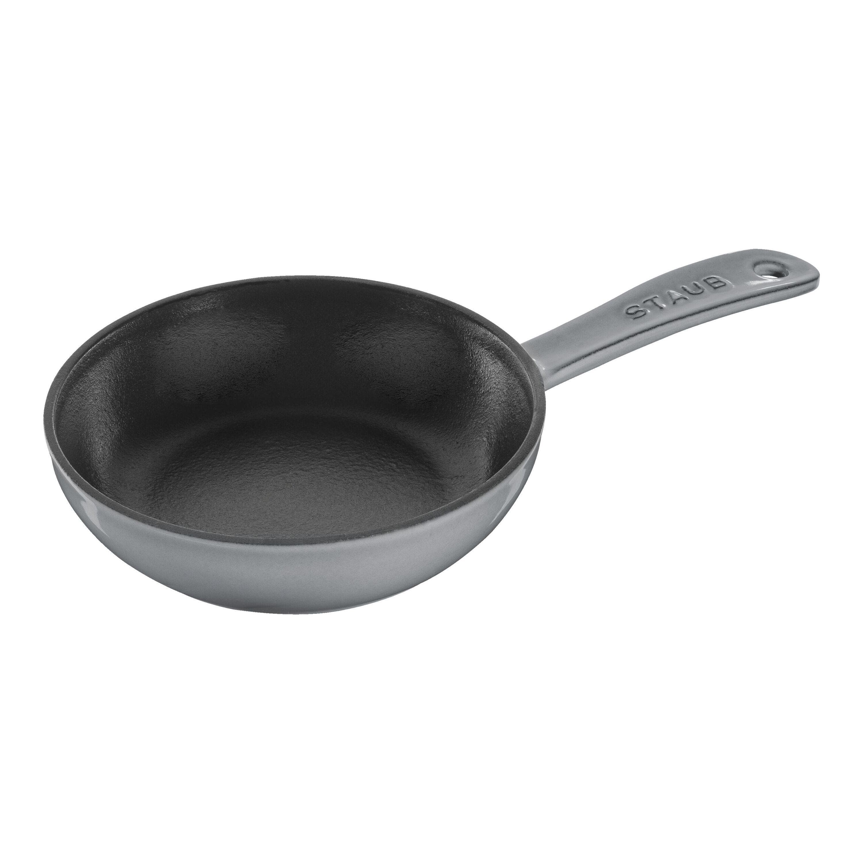 Staub Pans Bratpfanne 16 cm Graphit-Grau Gusseisen