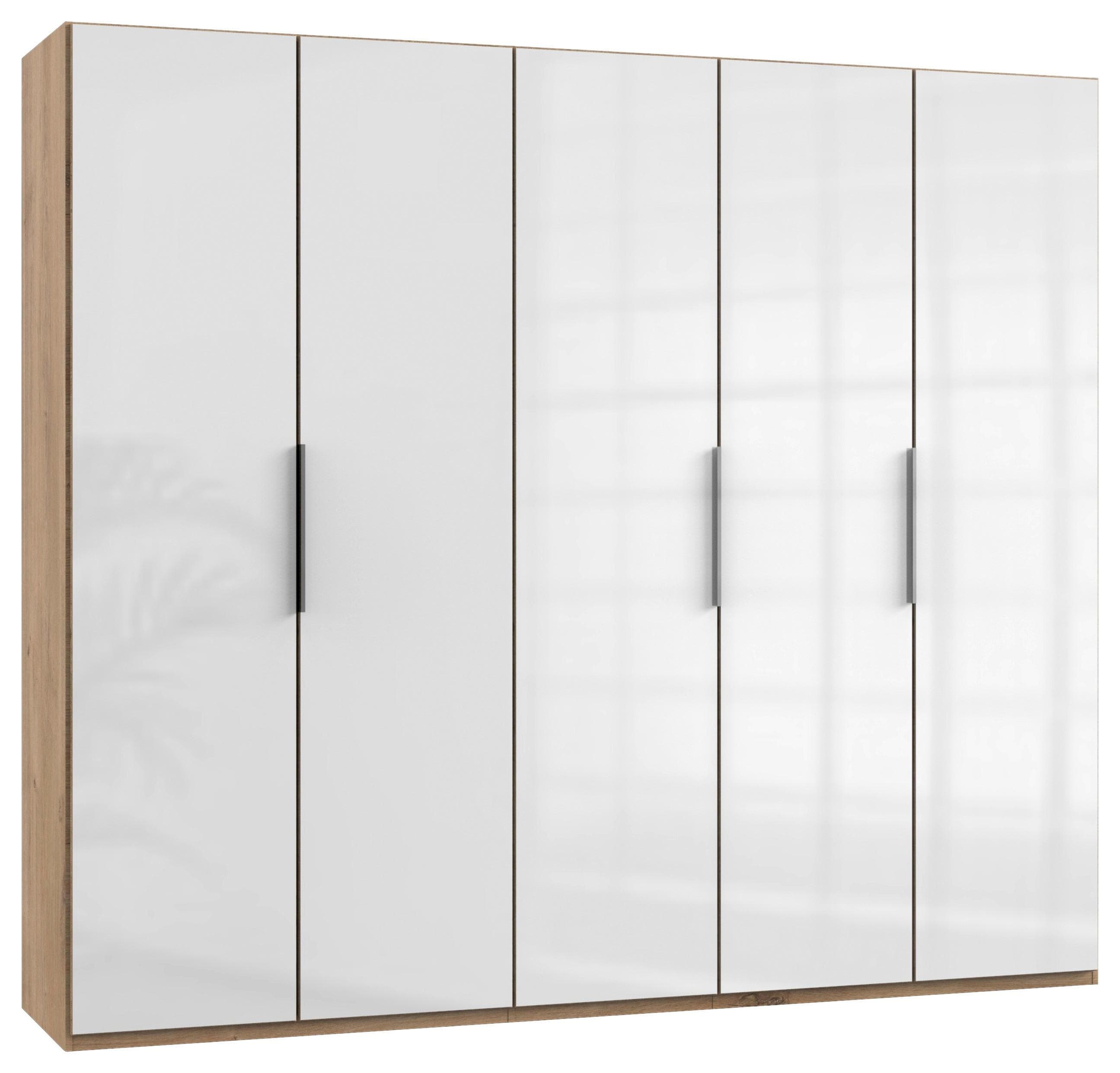 Drehtürenschrank ca. 250 cm Level 36D Weiß/Eiche Dekor Mömax DE