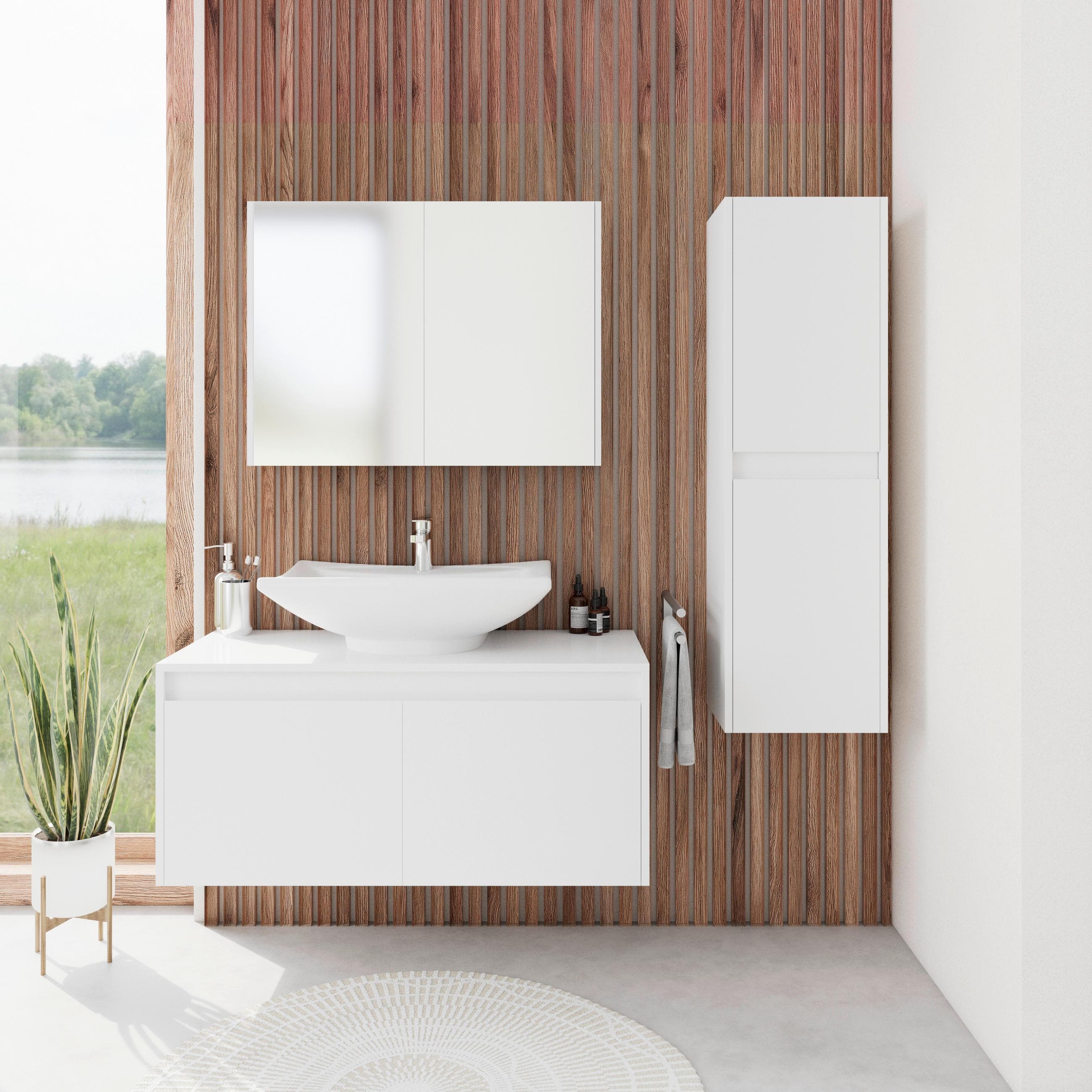 Badezimmer Martina Weiß 4-teilig