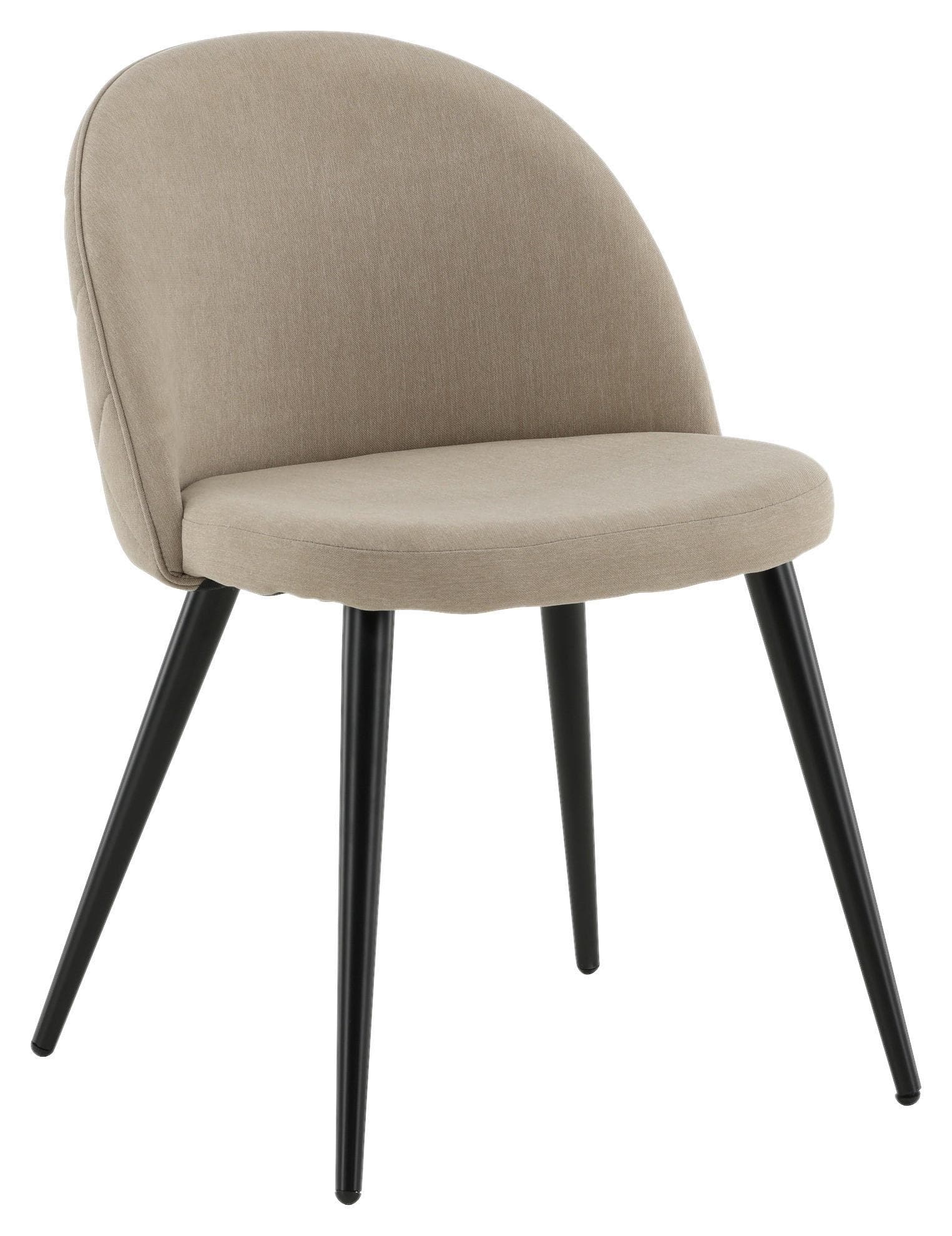 STUHL-SET VELVET Beige Schwarz